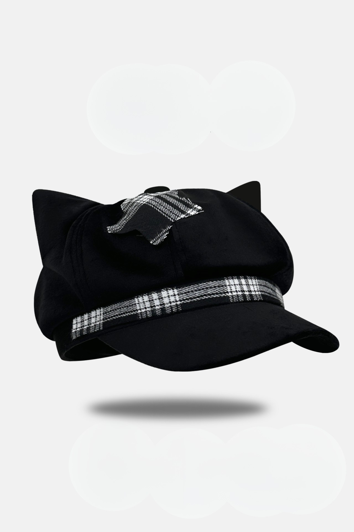 Cat Ear Subculture Check Hat