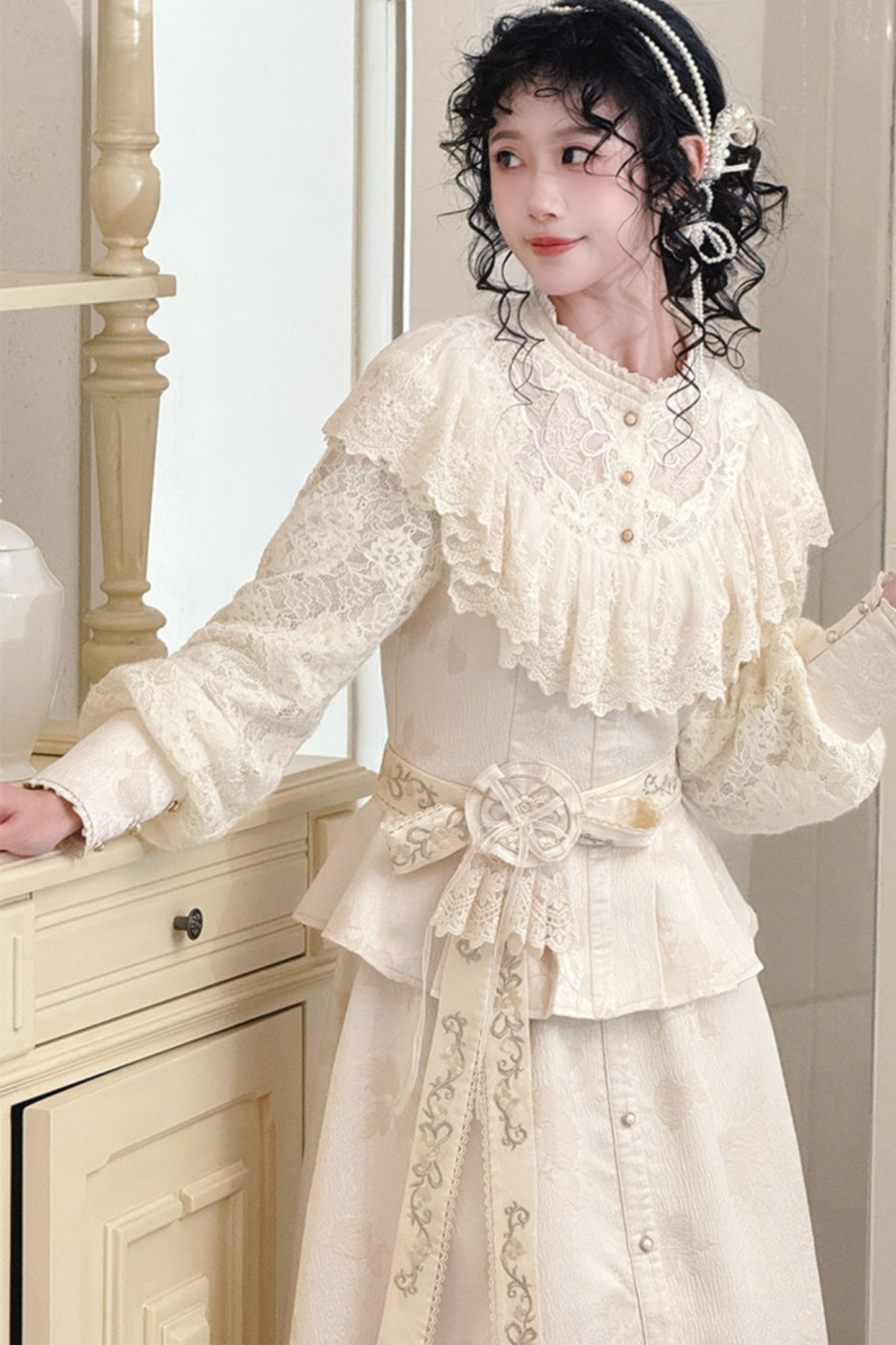 Lace Patchwork Vintage Dress