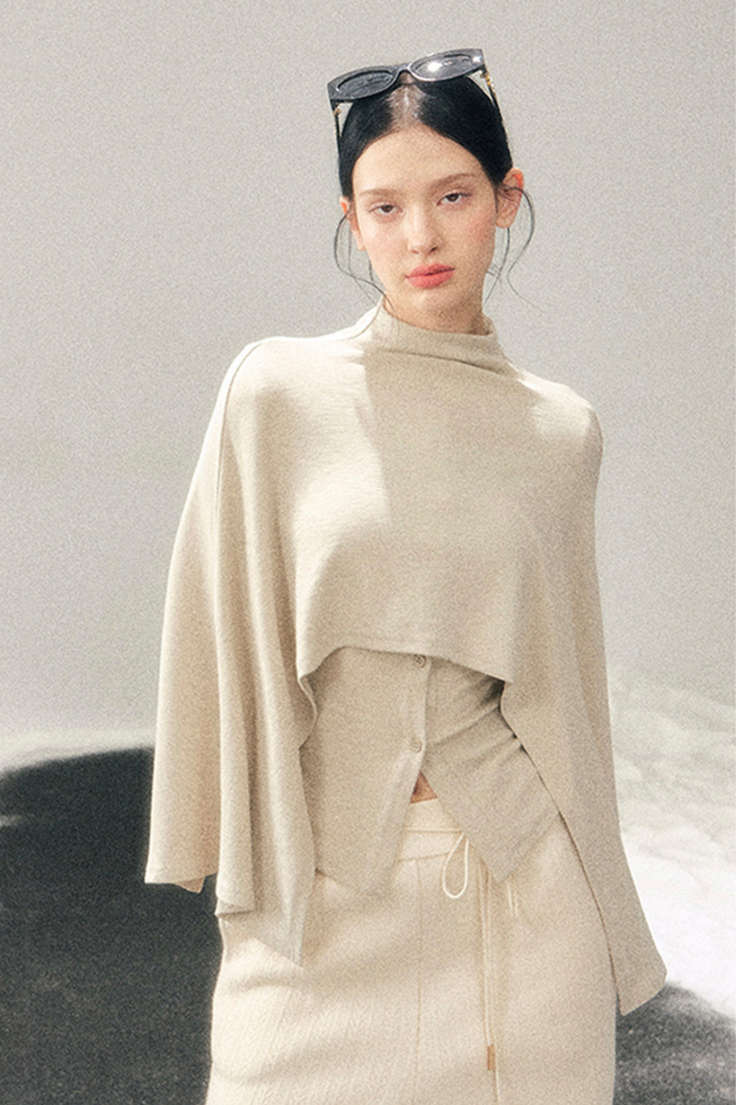 Edgy Tight Shawl + Top