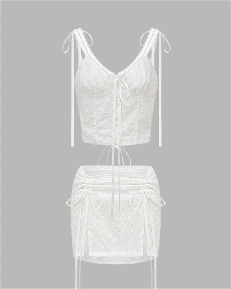 Shoreline Sanctuary Corset Coord White