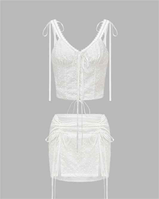 Shoreline Sanctuary Corset Coord White