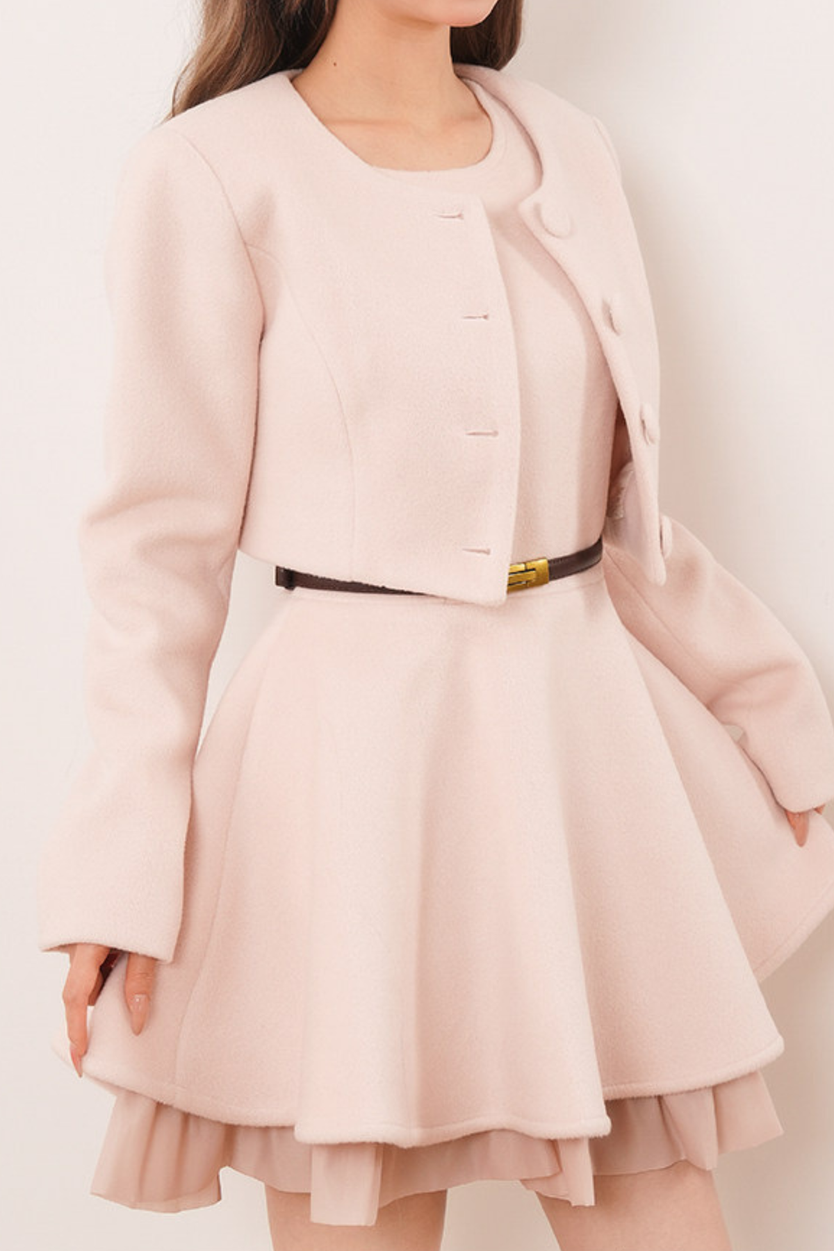 Pink Chanel-Inspired Coat Set