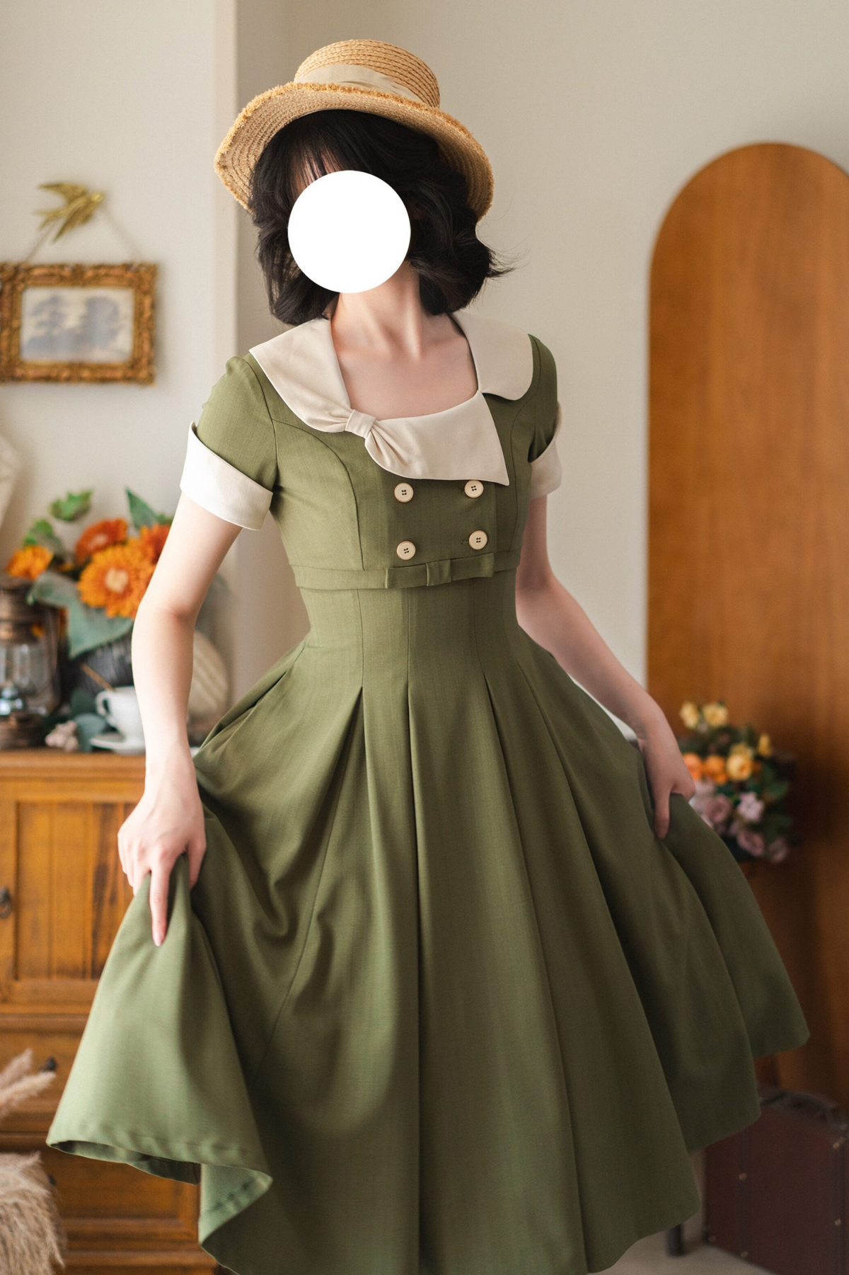 Elegant French Retro Flare Dress + Short Jacket