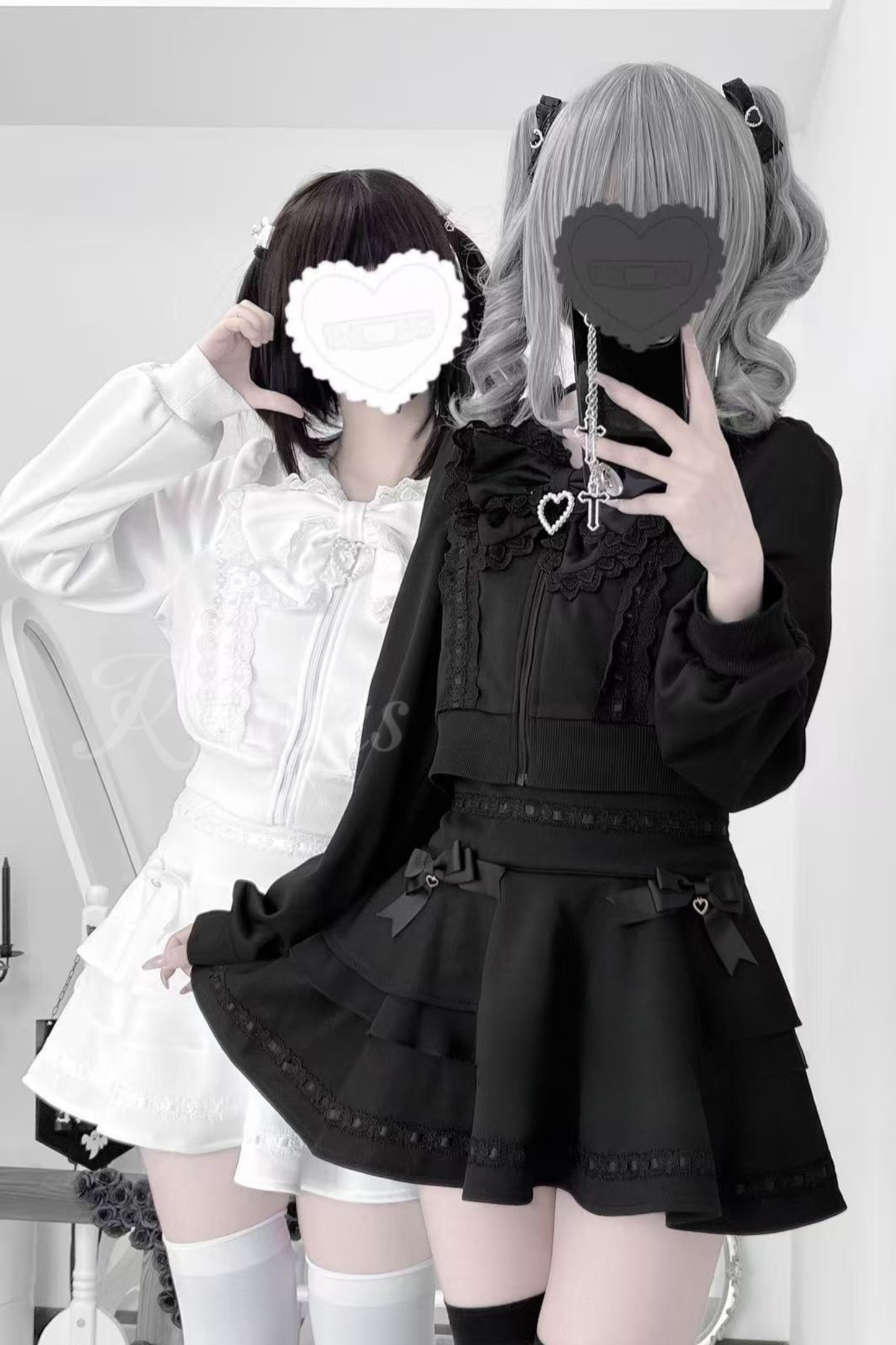 Black and White Sportswear Skirt