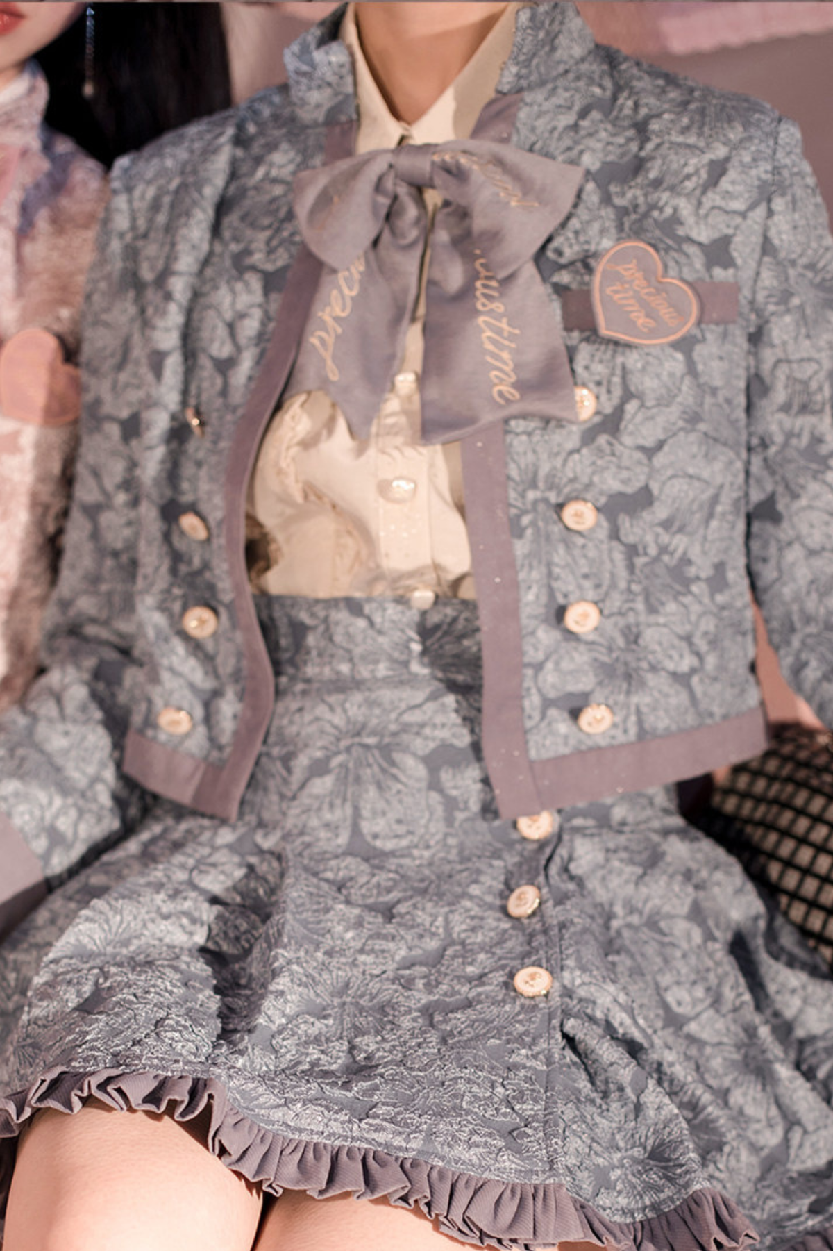 Golden Years Oil Painting Vest + Jacket + Skirt