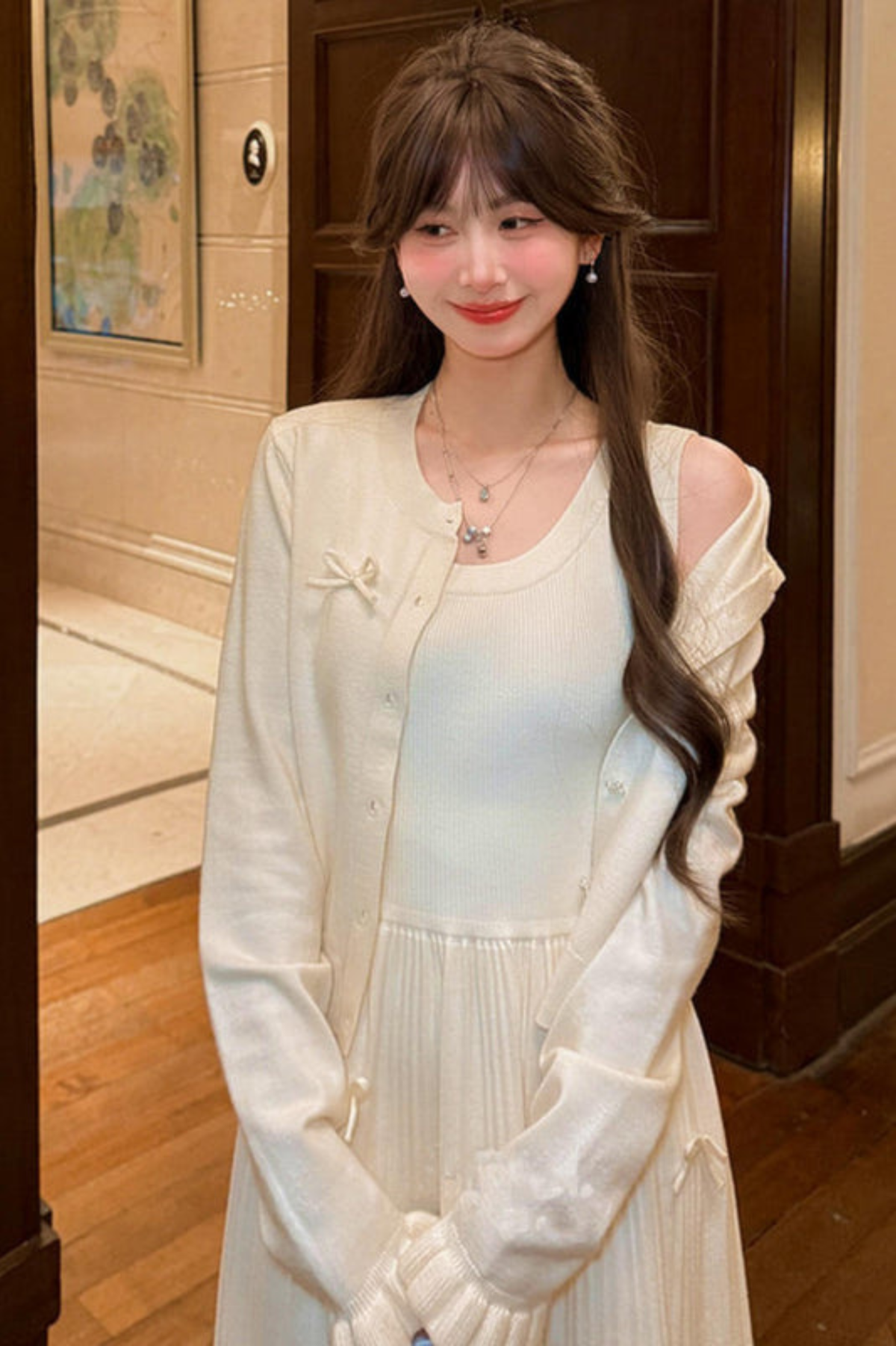 Princess Bow Sleeveless Dress