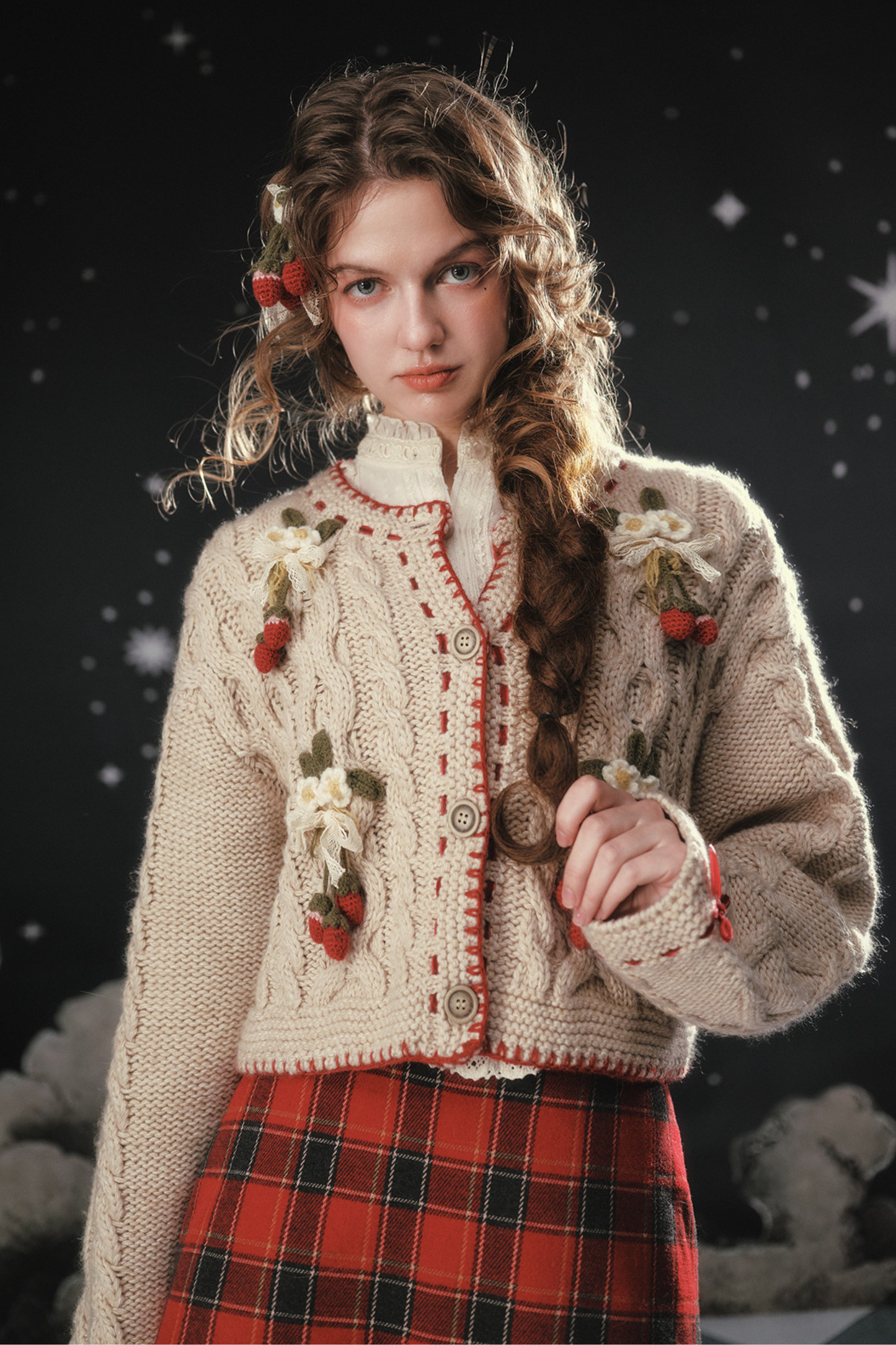 Lace Crochet Retro Cardigan