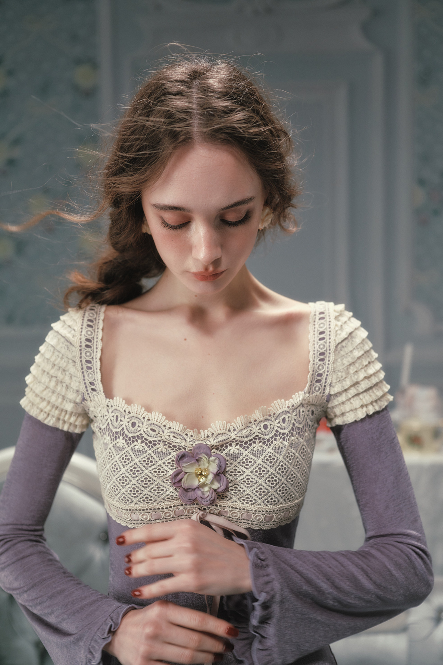 Slim Lace Long Dress