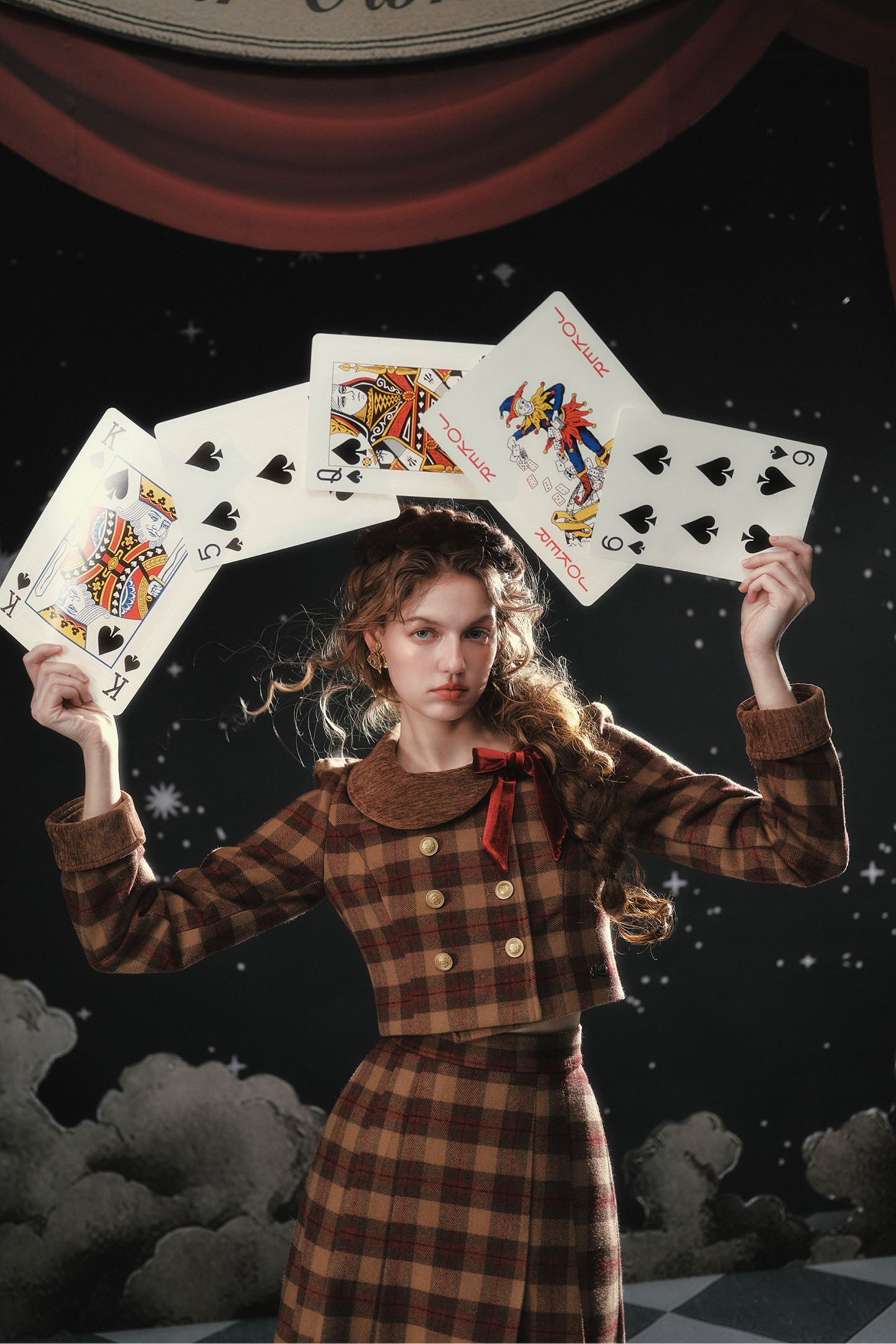 French British College Maillard Check Jacket + Skirt