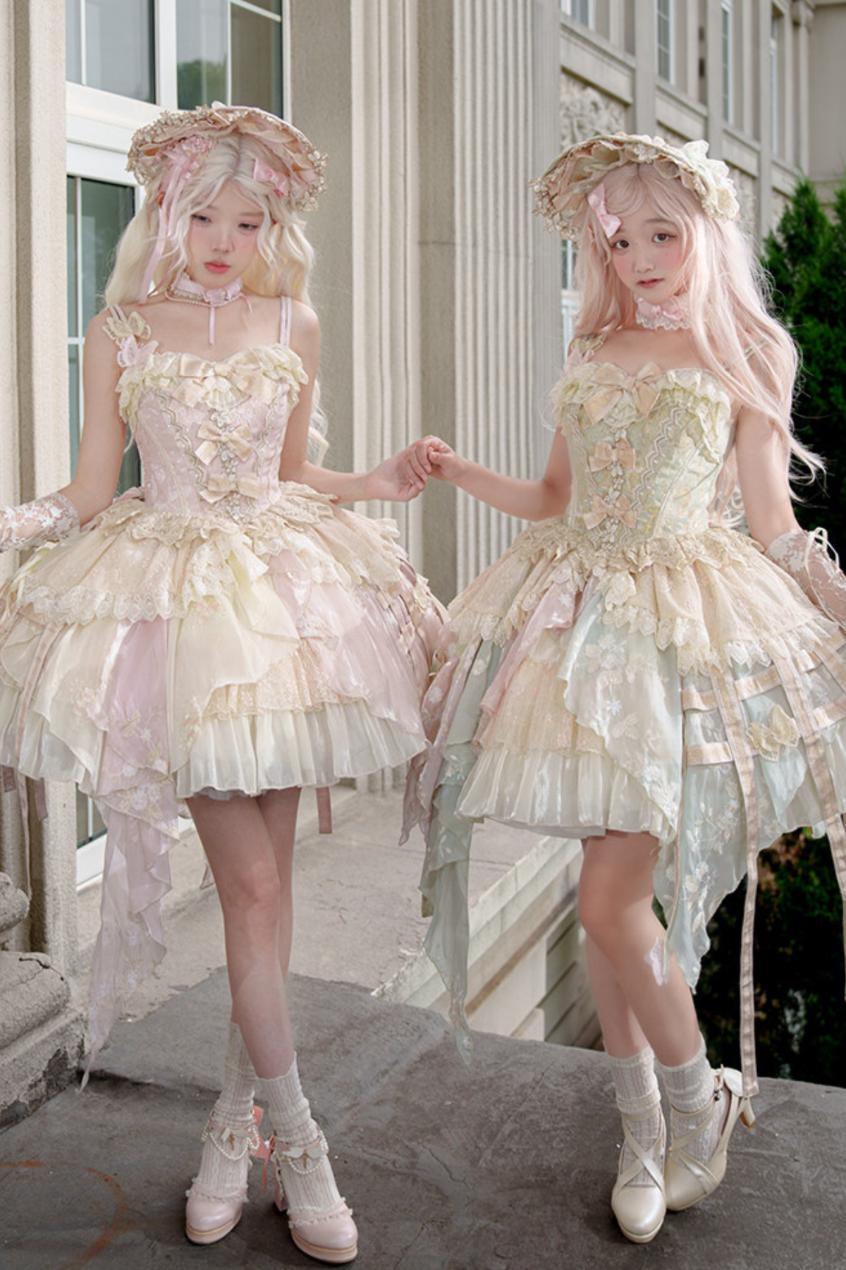 Gorgeous Butterfly Asymmetrical Lolita Dress + Accessories
