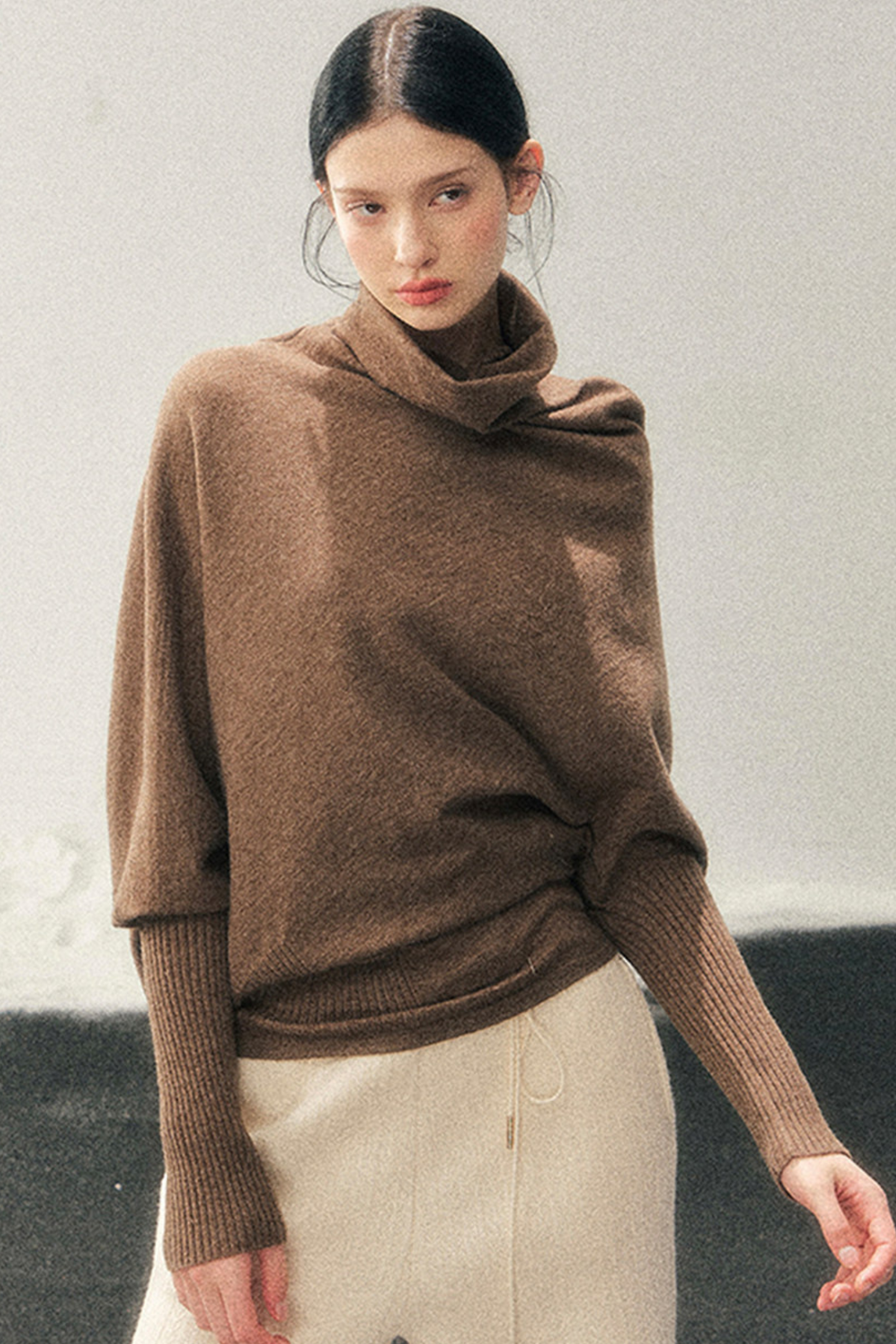 Chic Edgy Knit Sweater