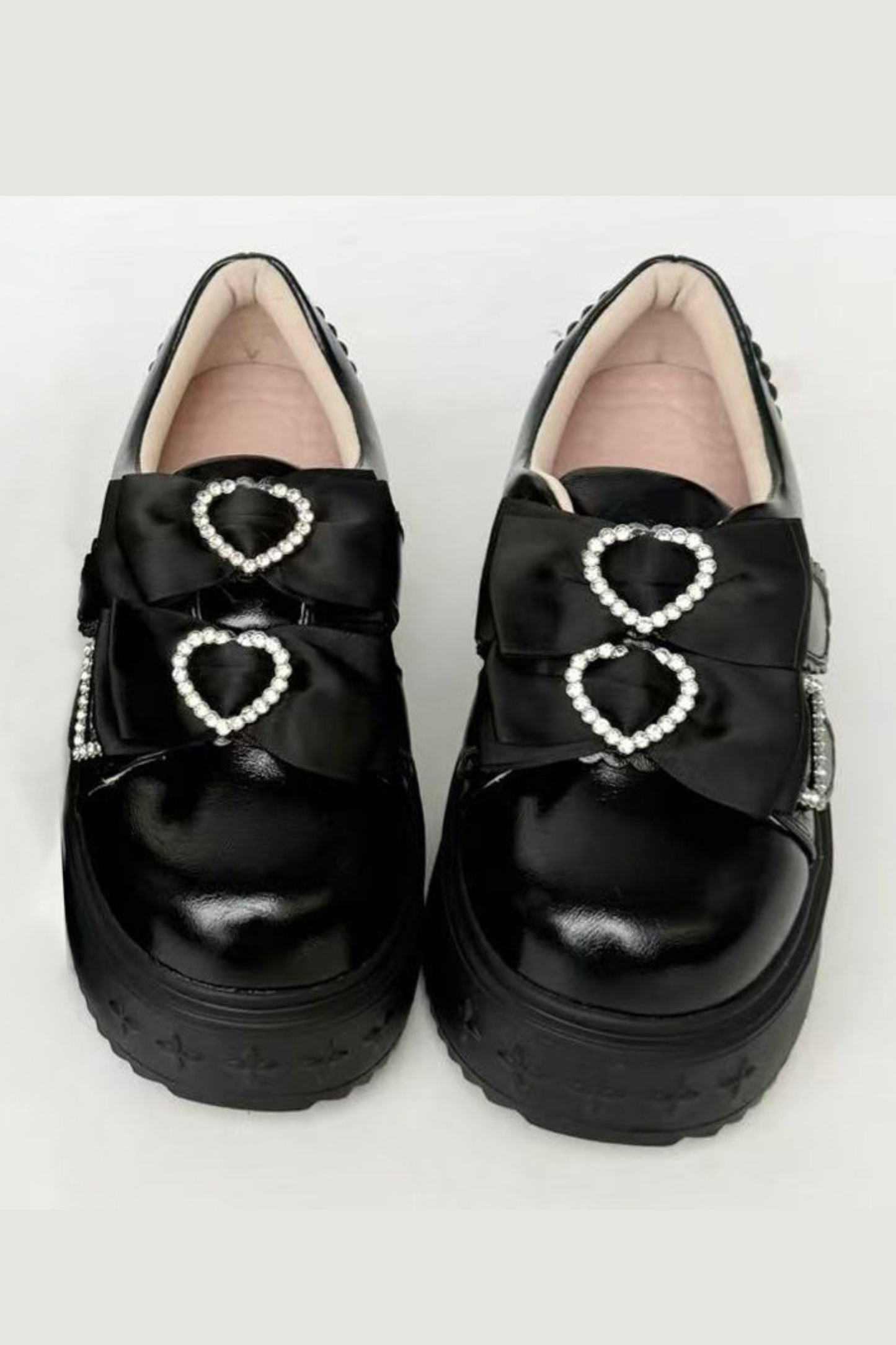 Ribbon Heart Platform Shoes