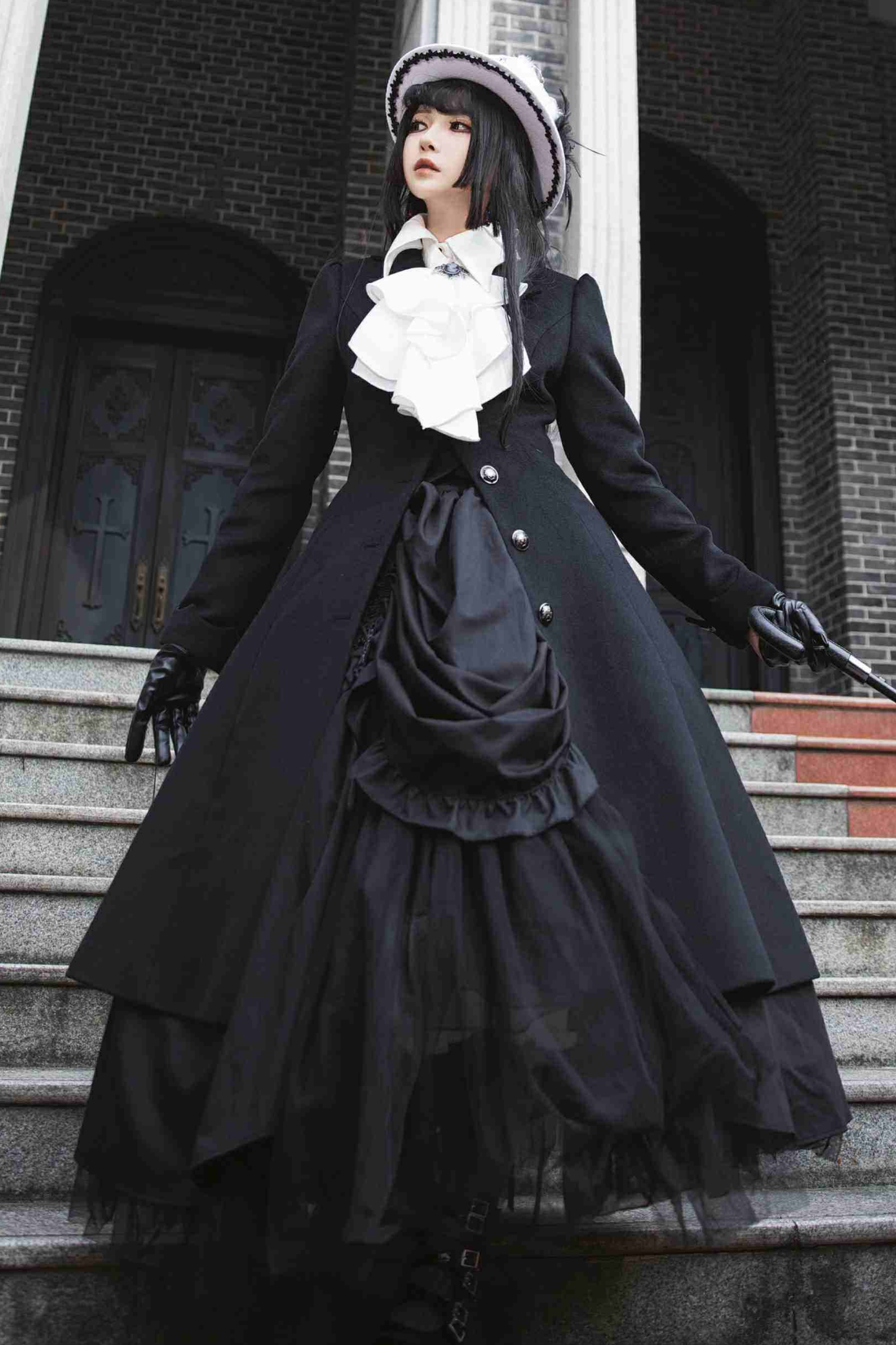 Gothic Wool Coat Suit