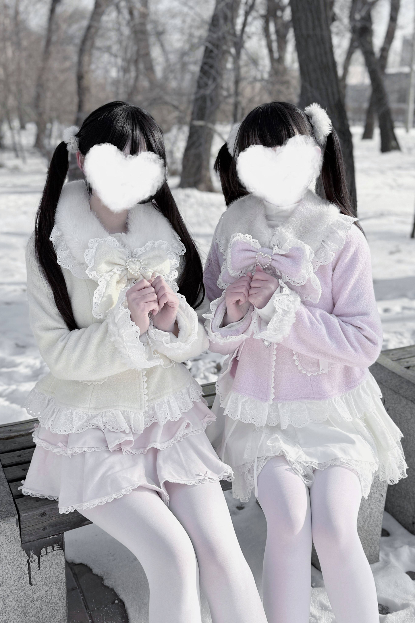 Lace Ribbon Slim Sweet Coat
