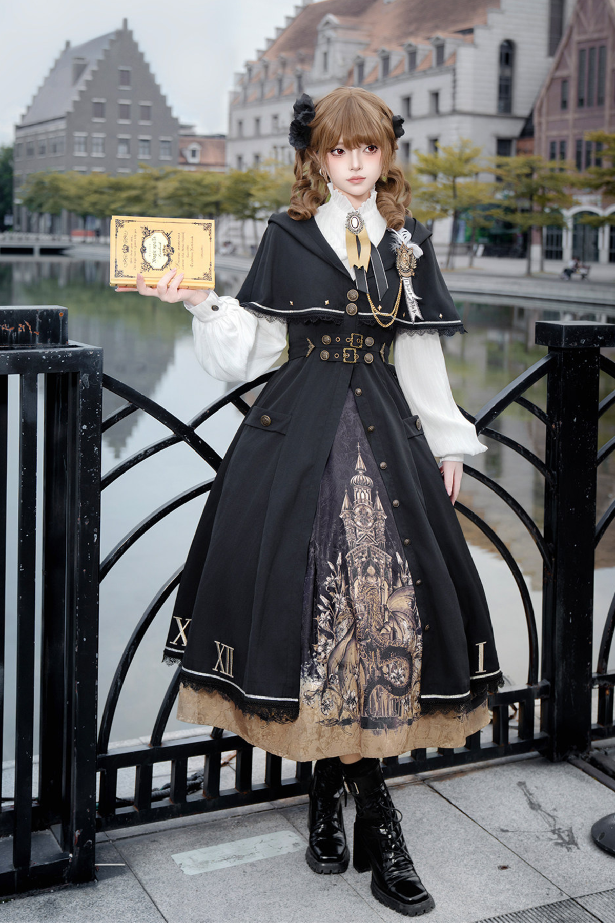 Dragon Lament Cape Dress
