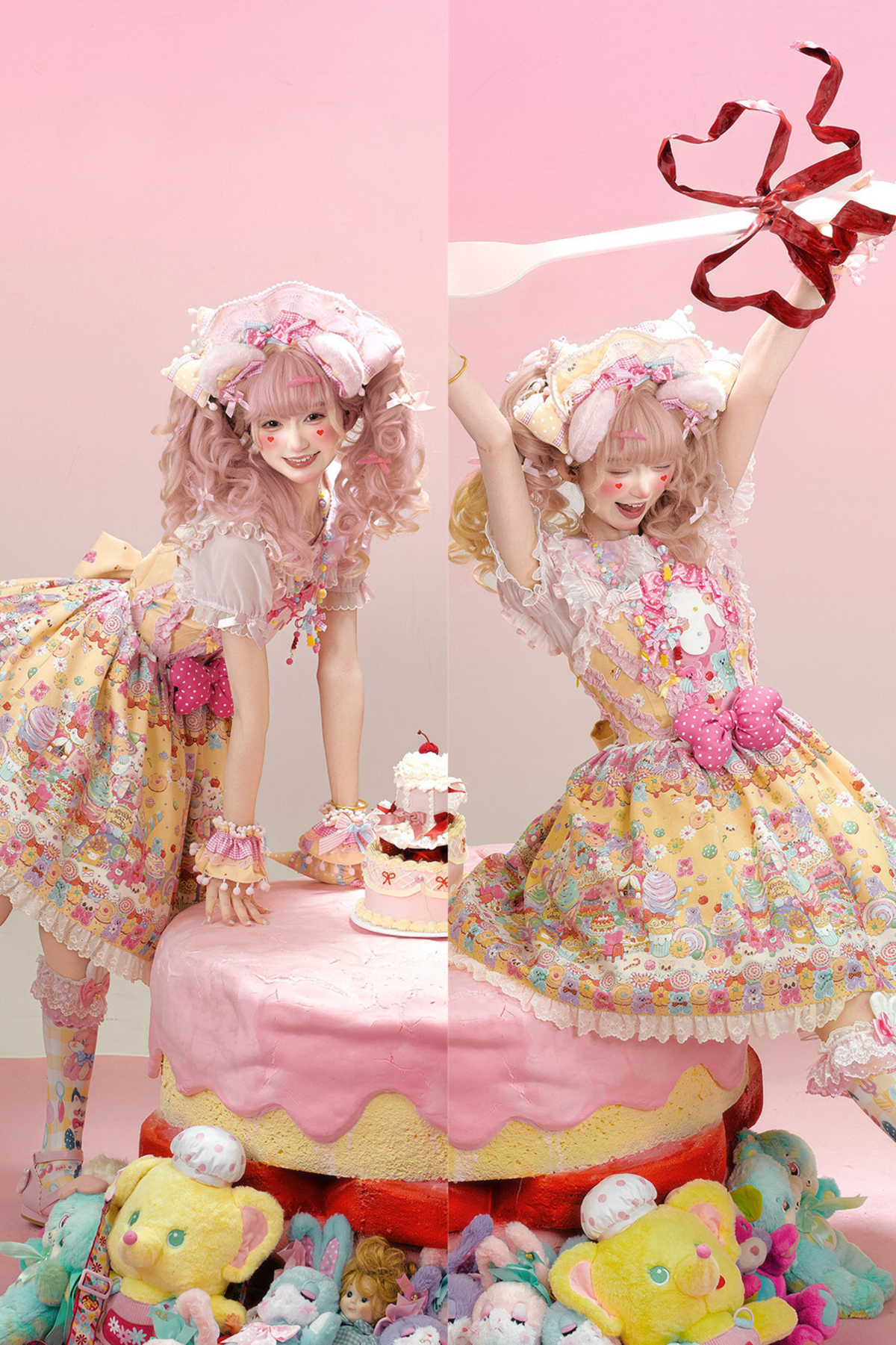 Sweetheart Candy Suspender Skirt + Jumper Skirt