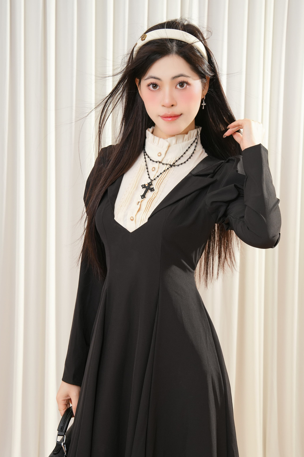 Lolita Nun Style Black Dress