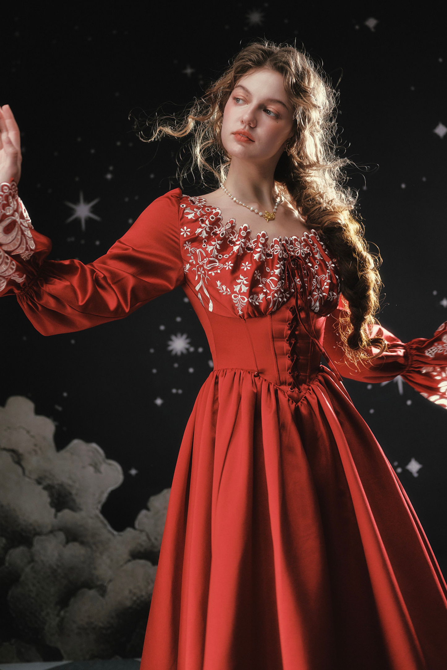 Retro Destiny Lace Maid French Dress