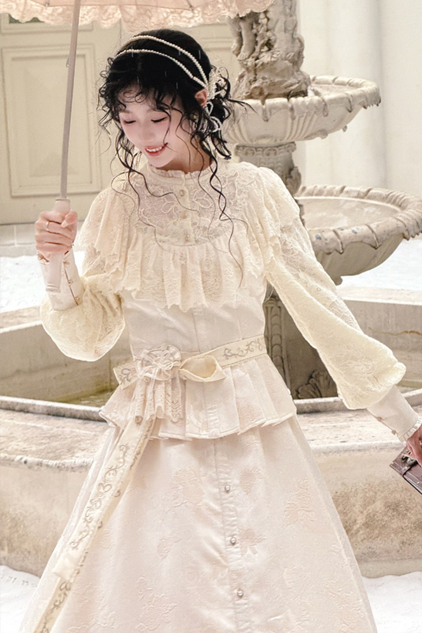 Lace Patchwork Vintage Dress