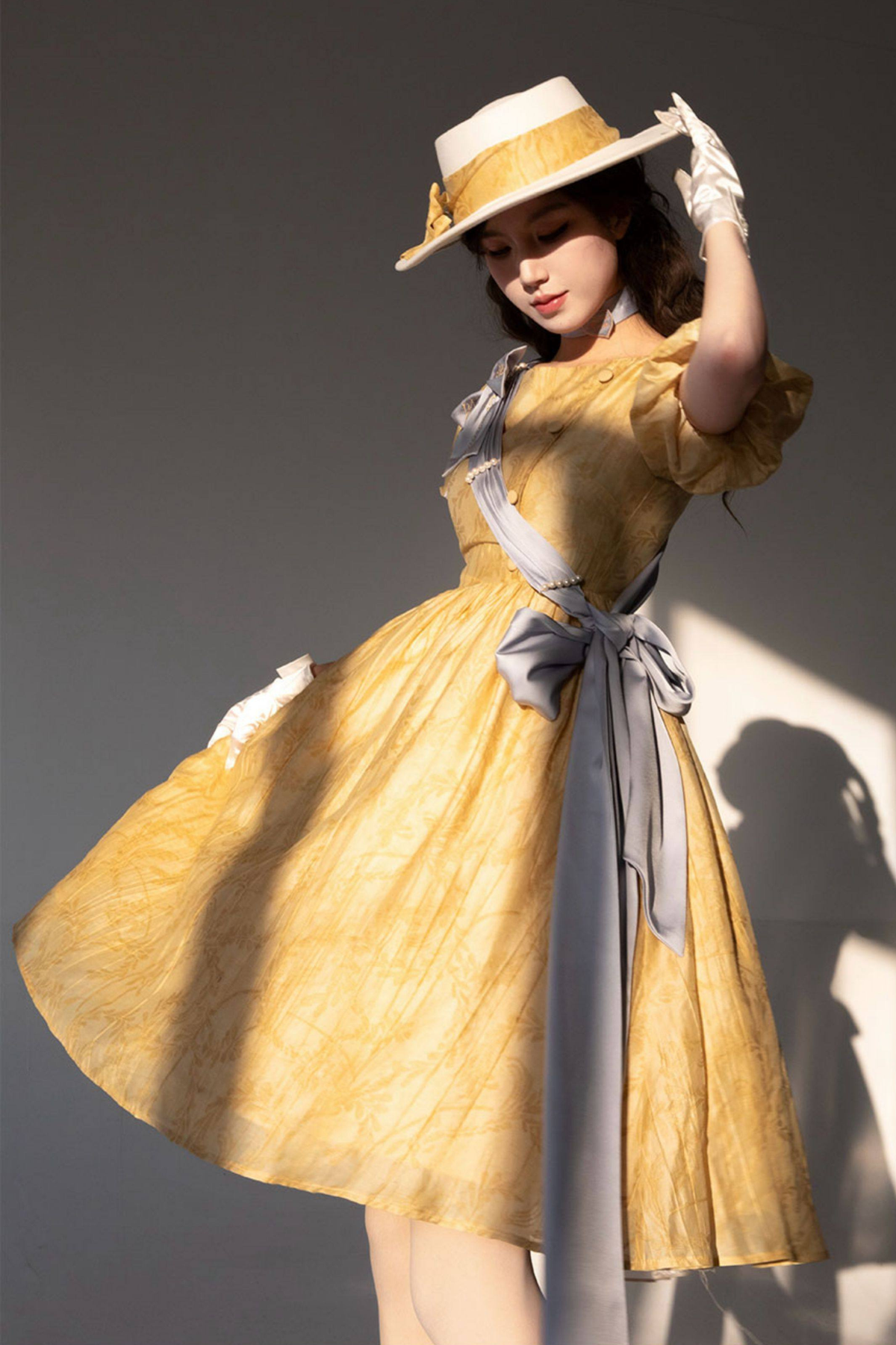Golden Years Jacquard Dress