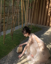 Load image into Gallery viewer, Odetti Fairy Flower Halterneck Tulle Backless Coquette Dress
