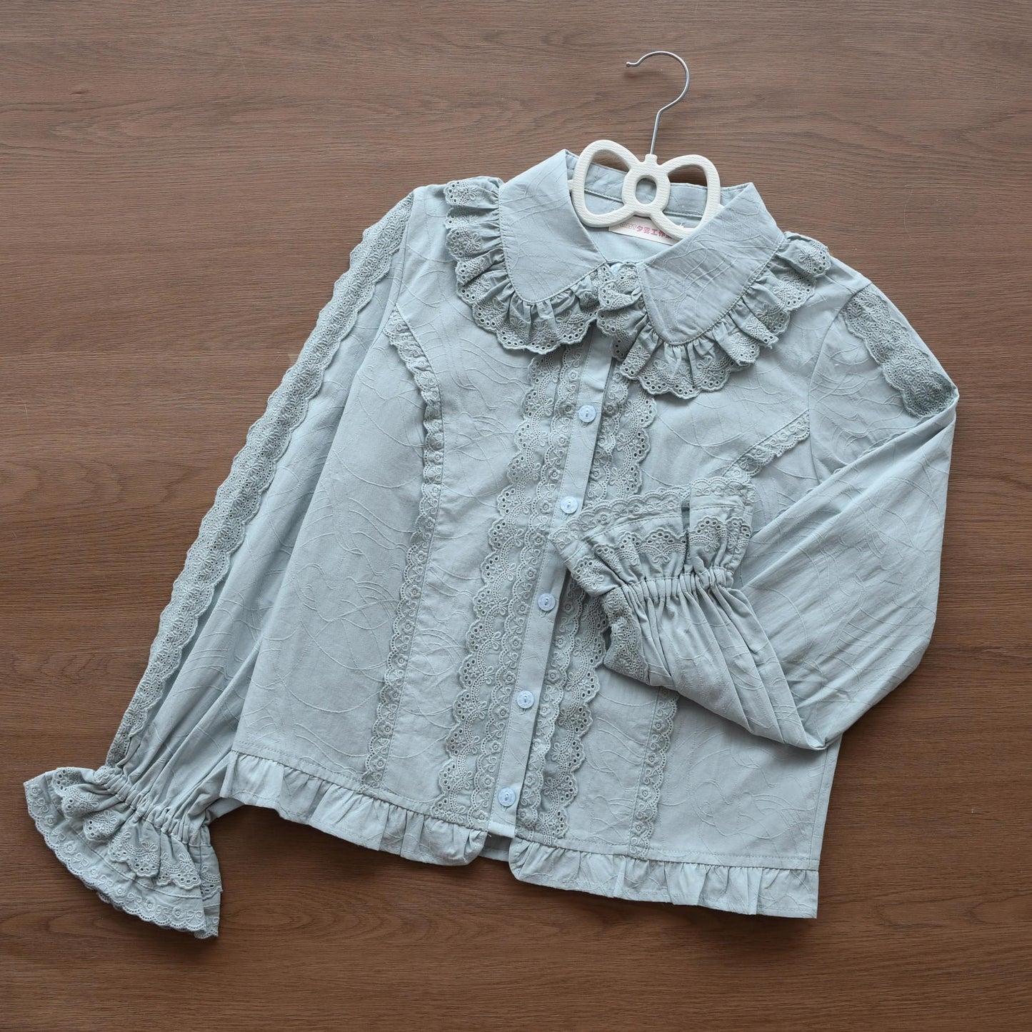 Kawaii Lolita Blouse Soft Girl Bubble Puff Sleeve
