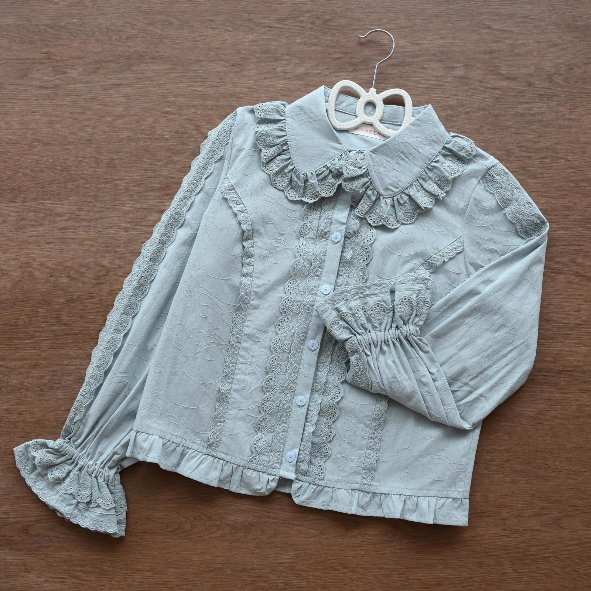 Kawaii Lolita Blouse Soft Girl Bubble Puff Sleeve