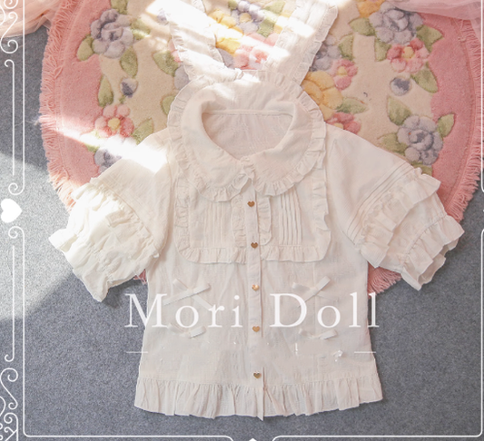 Kawaii Lolita Rabbit Ears Short Sleeve Shirt Multicolors