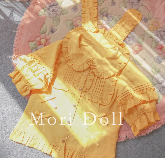 Kawaii Lolita Rabbit Ears Short Sleeve Shirt Multicolors