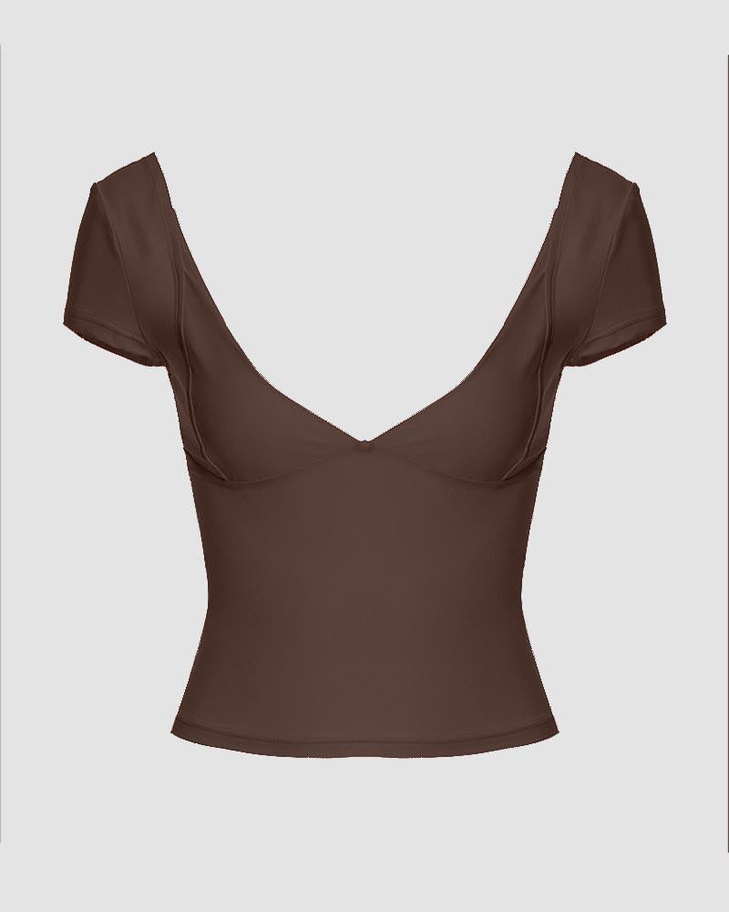 Equinox Illuminum Scoop Neck Coquette Top