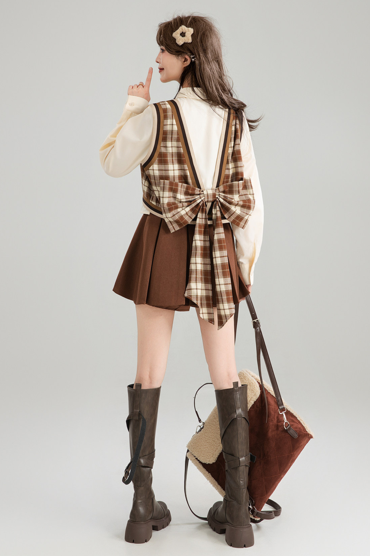 American Vintage Check Top + Skirt