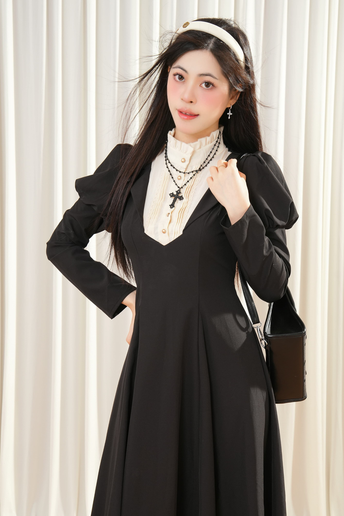 Lolita Nun Style Black Dress