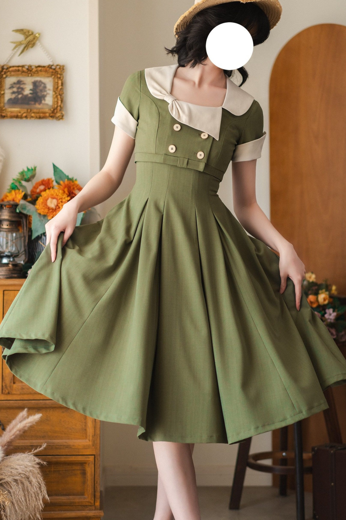 Elegant French Retro Flare Dress + Short Jacket