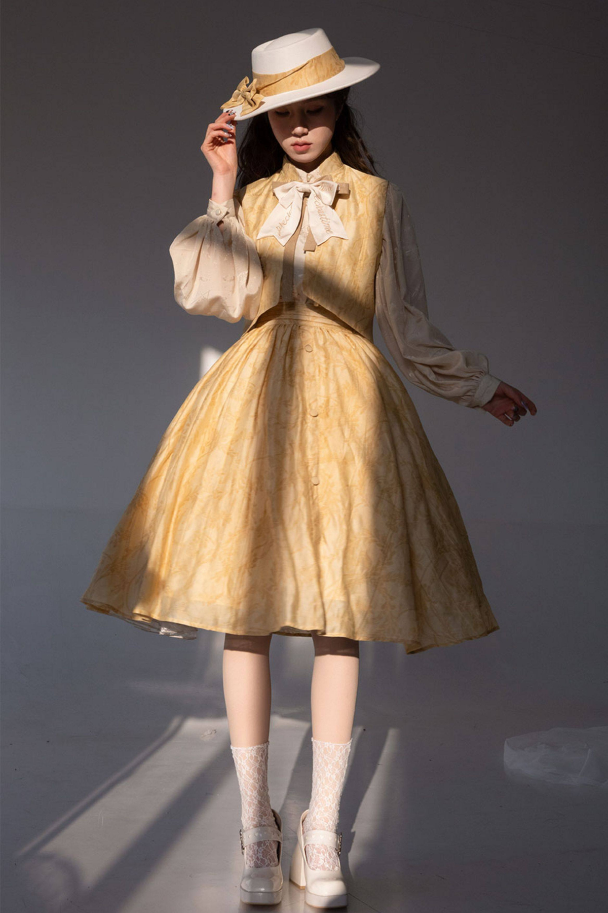Golden Years Jacquard Dress