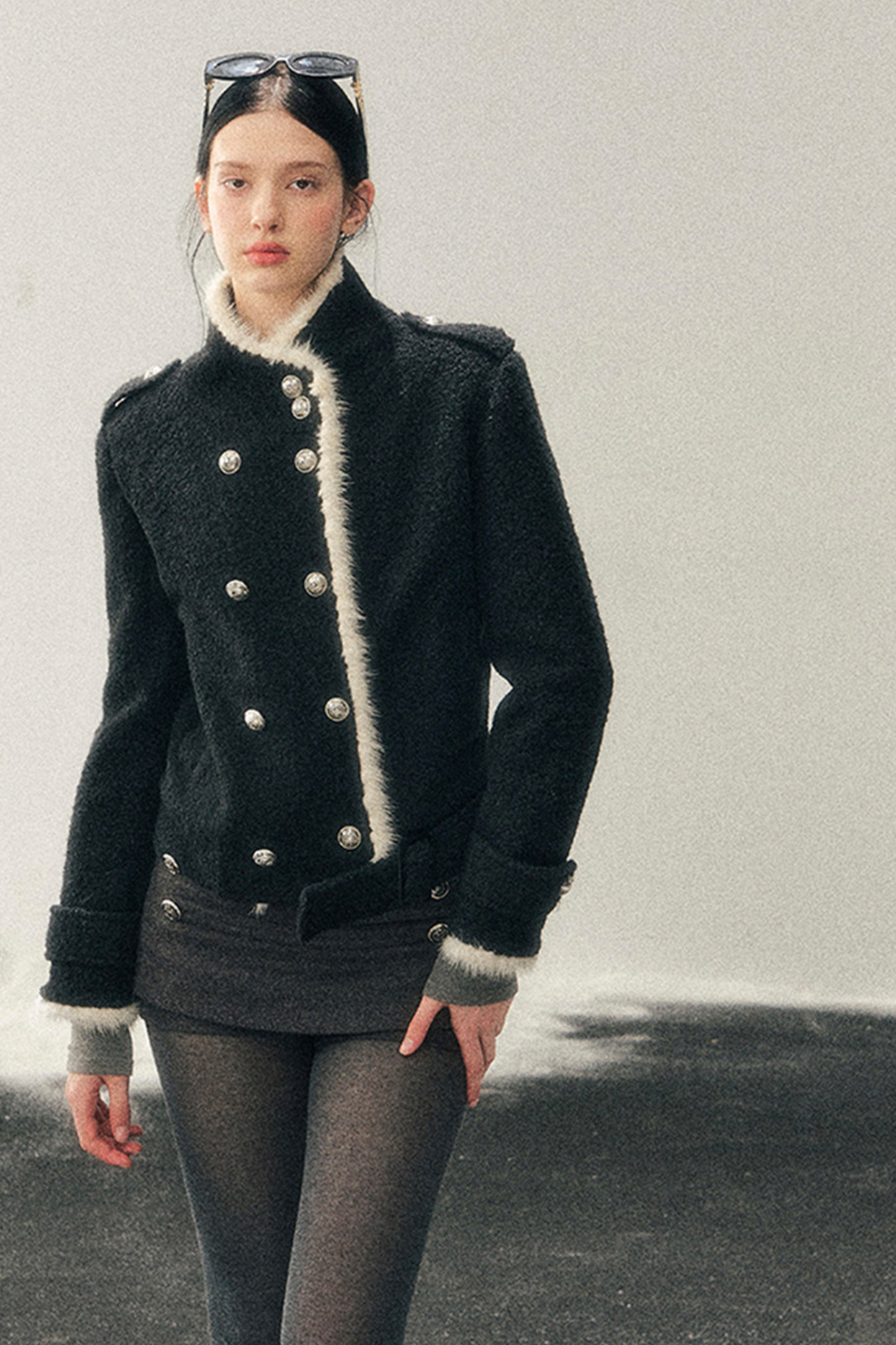 Chic Edgy Double Coat