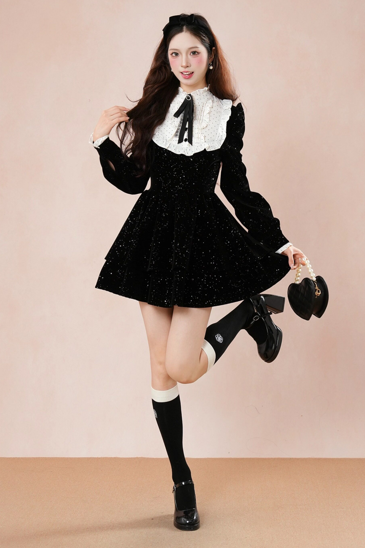 Velvet Shimmer Princess Dress