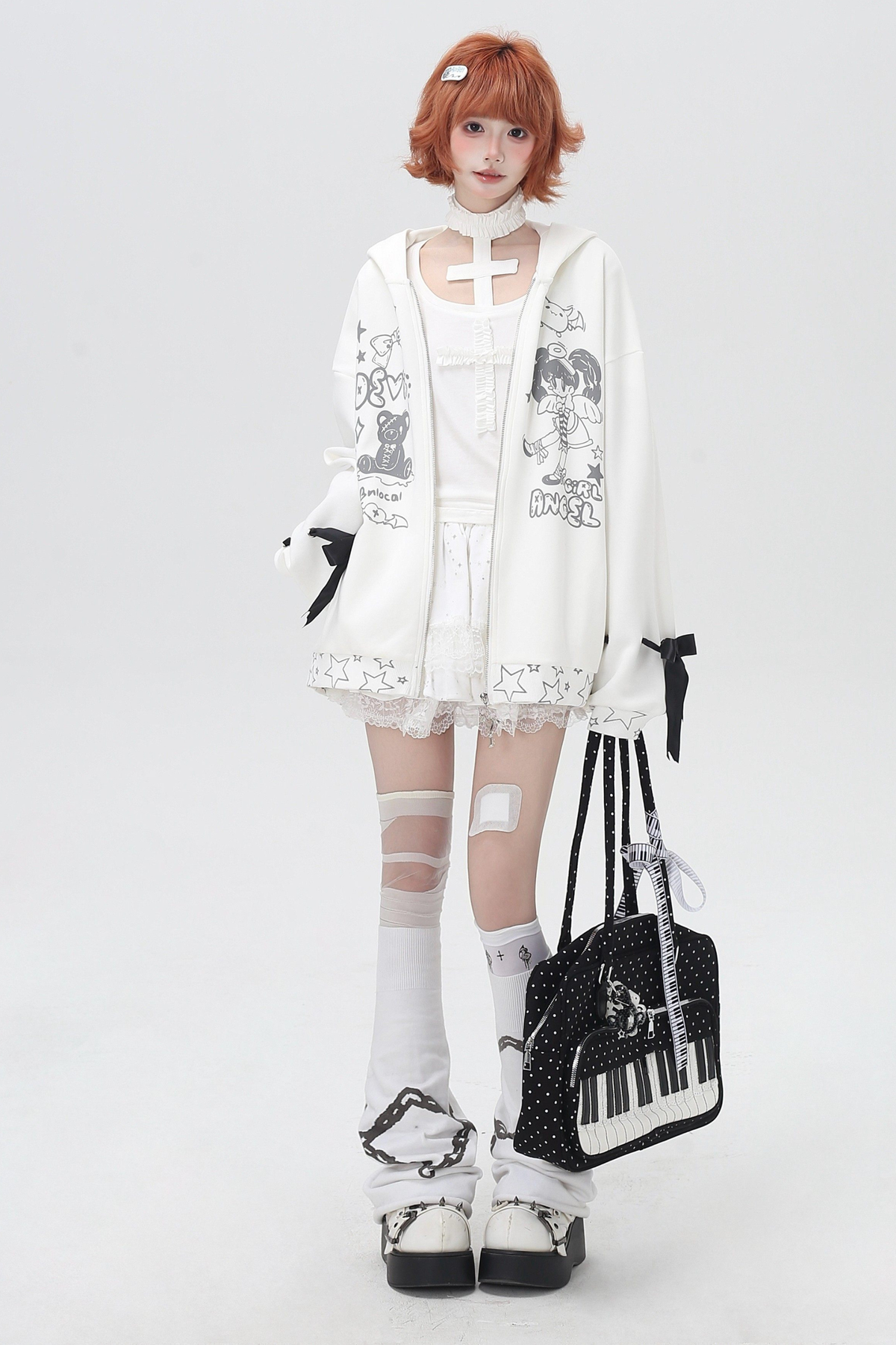 Devil Girl 3D Wings Hooded Jacket