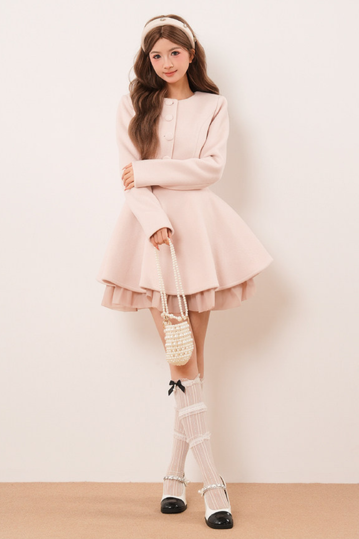 Pink Chanel-Inspired Coat Set