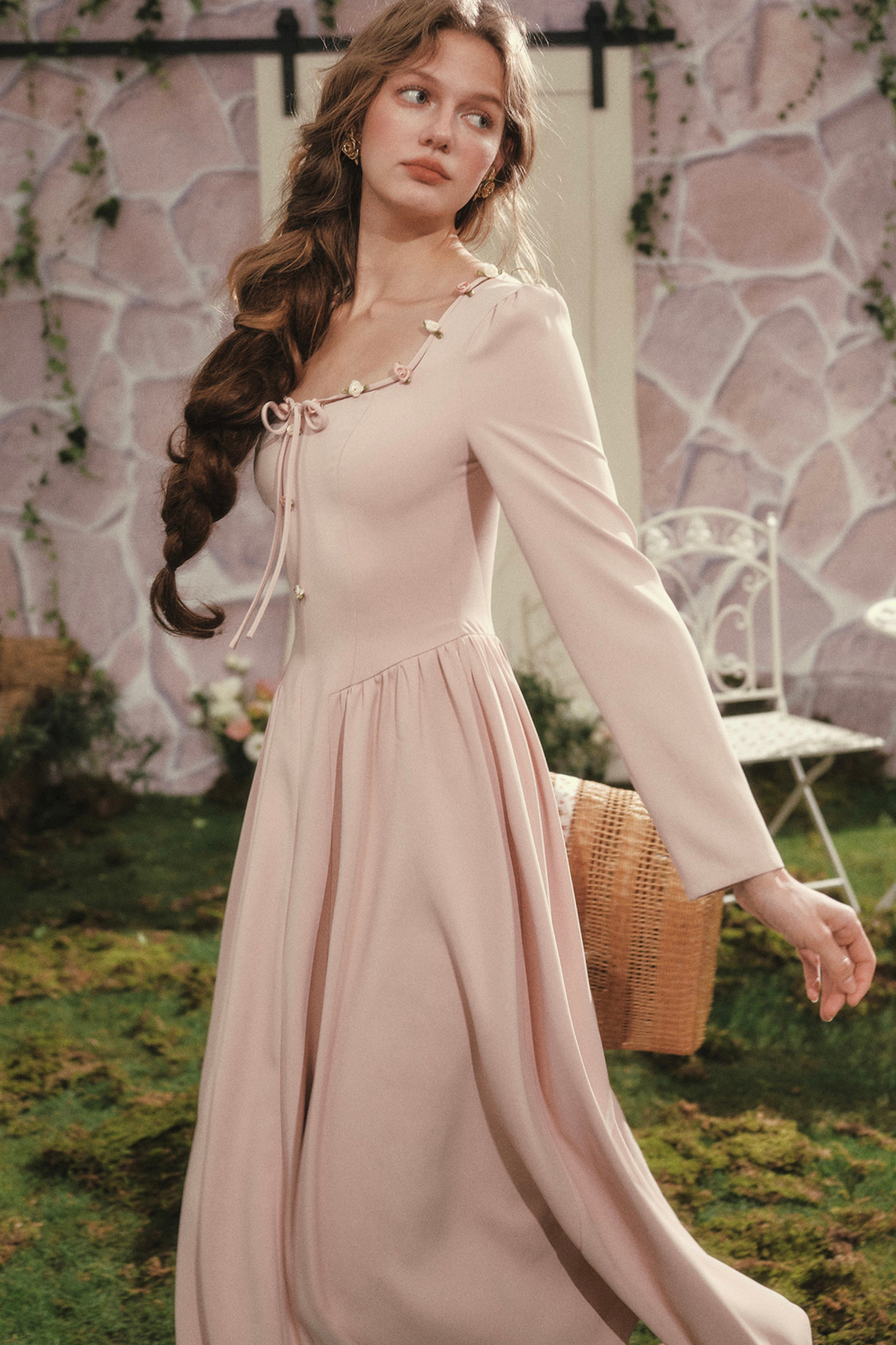 Lace Maid Rose Diary Dress + Garden Cardigan