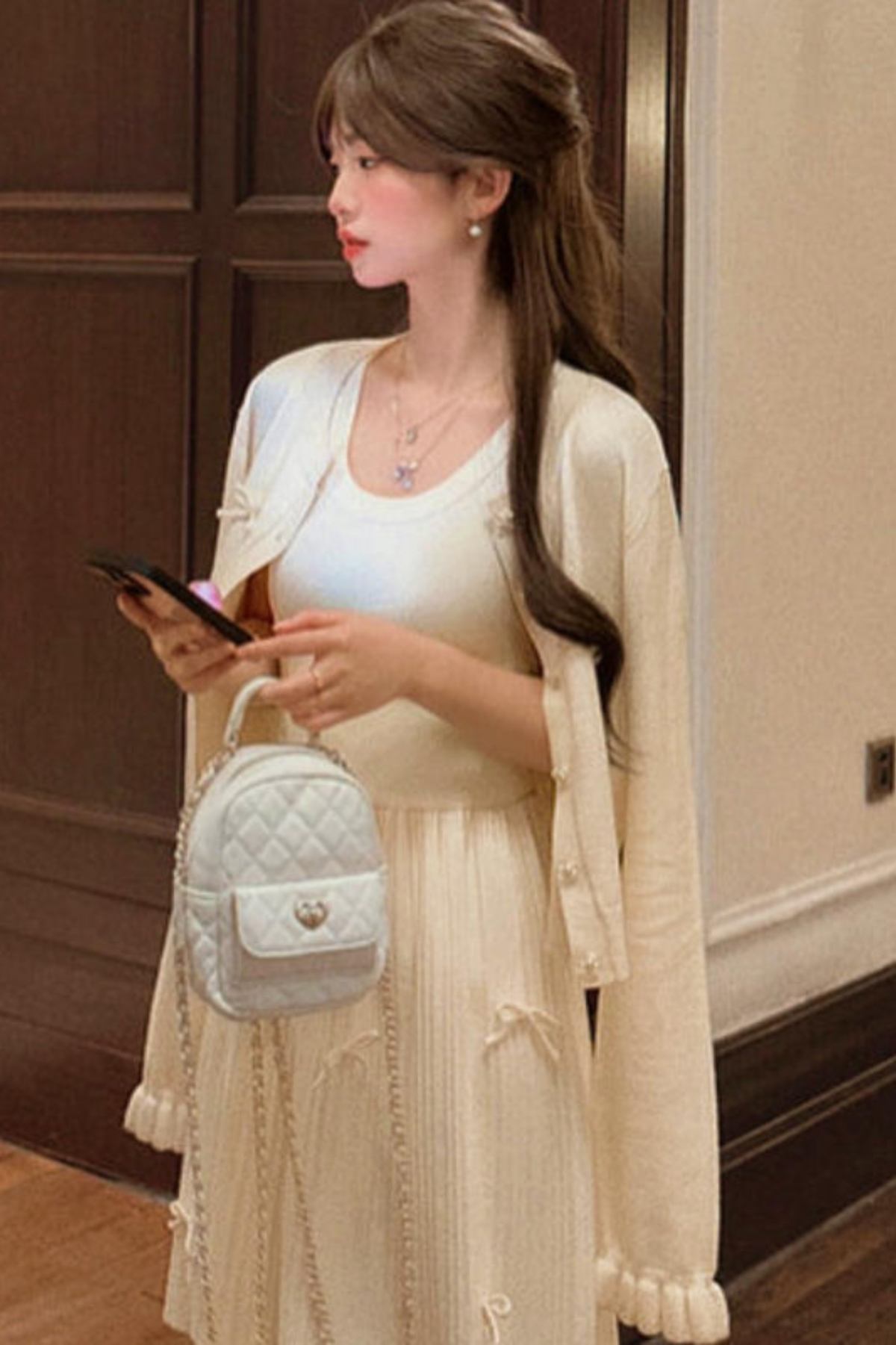 Princess Bow Sleeveless Dress