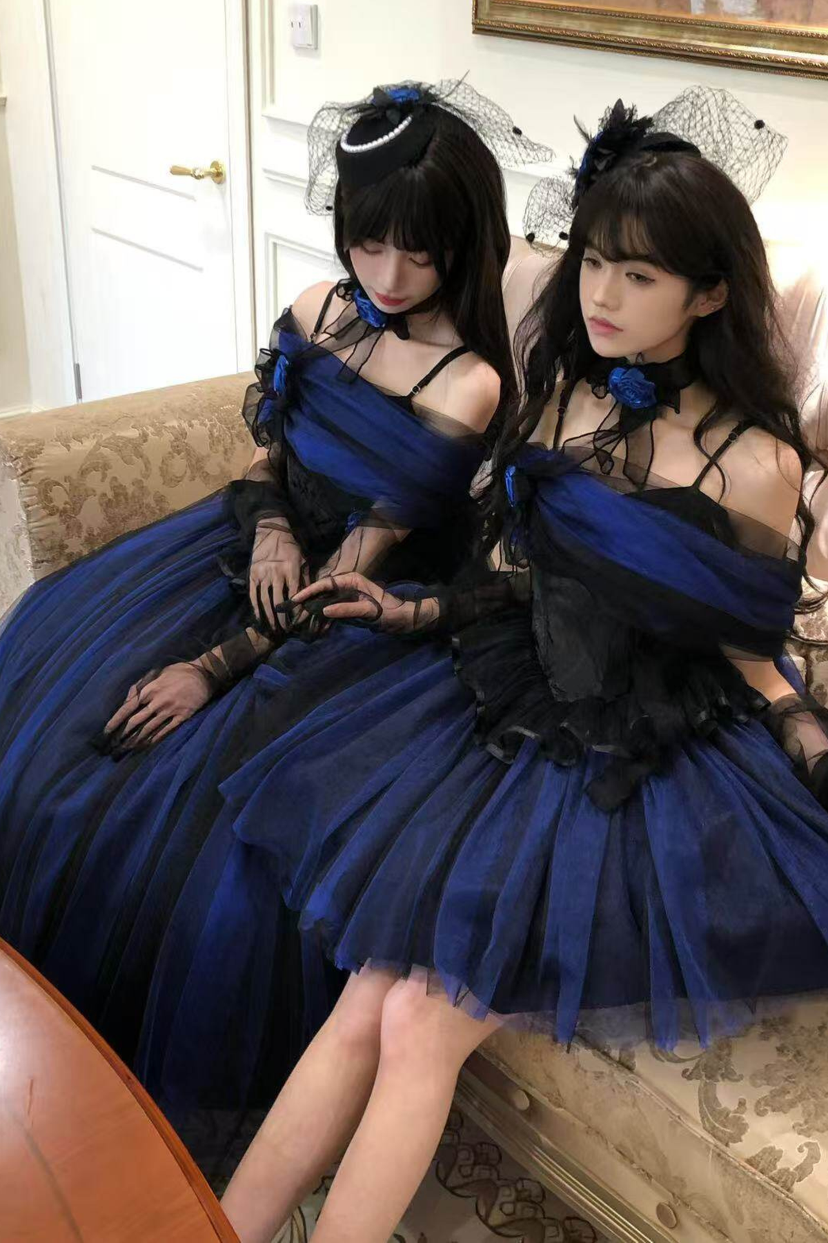 Klein Blue Shimmer Lolita Dress