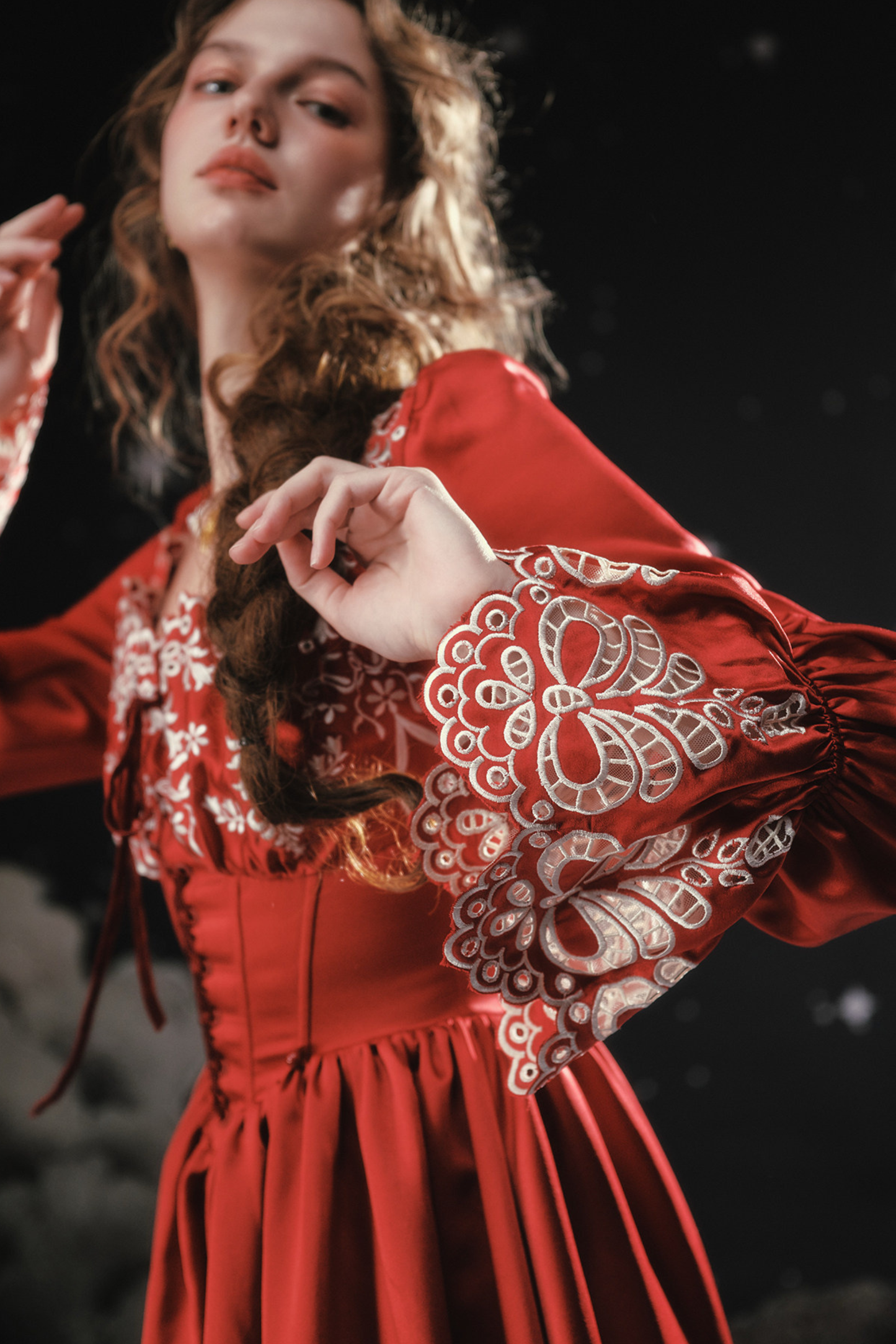 Retro Destiny Lace Maid French Dress