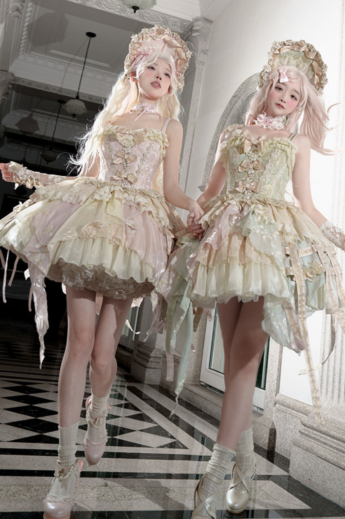 Gorgeous Butterfly Asymmetrical Lolita Dress + Accessories