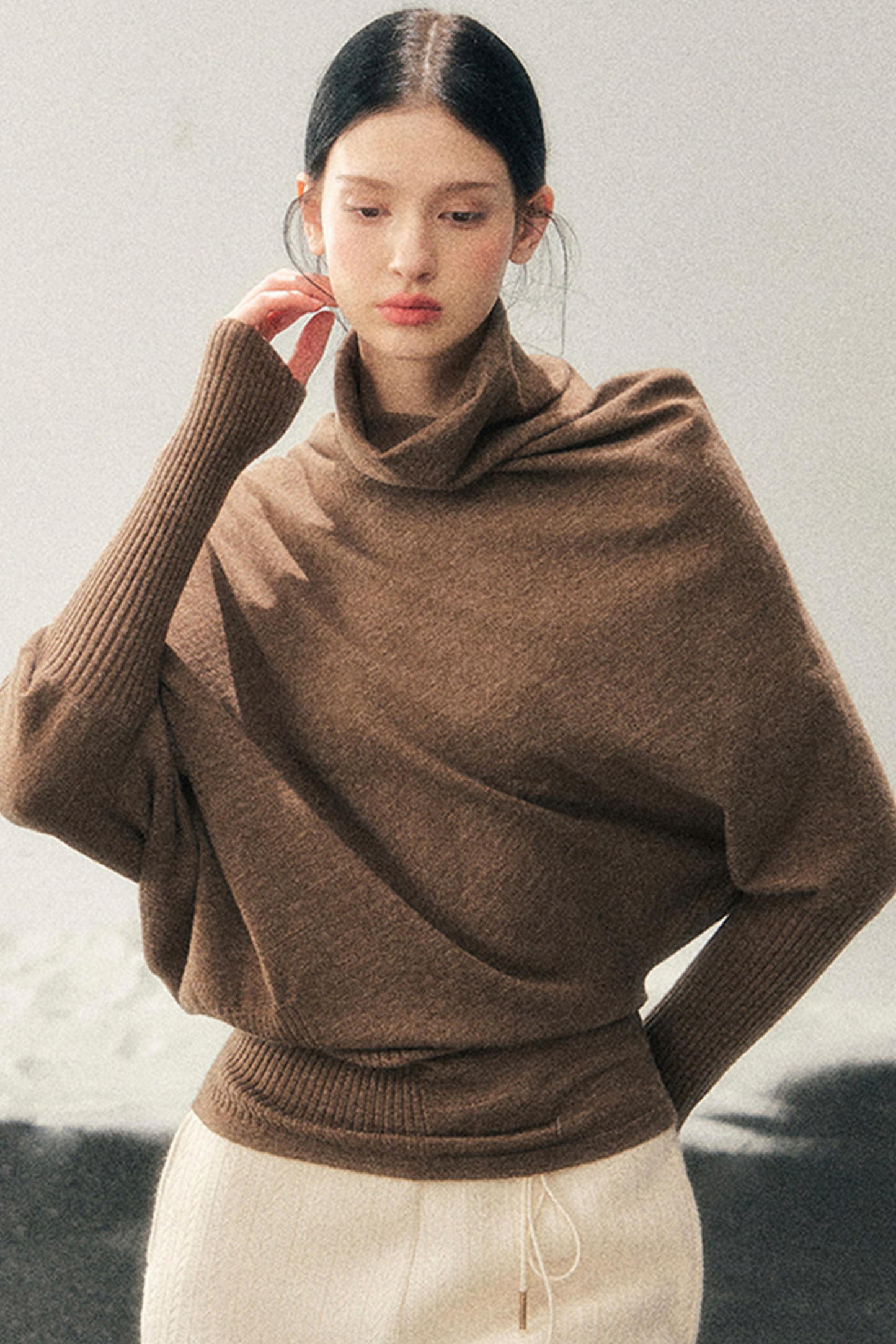 Chic Edgy Knit Sweater