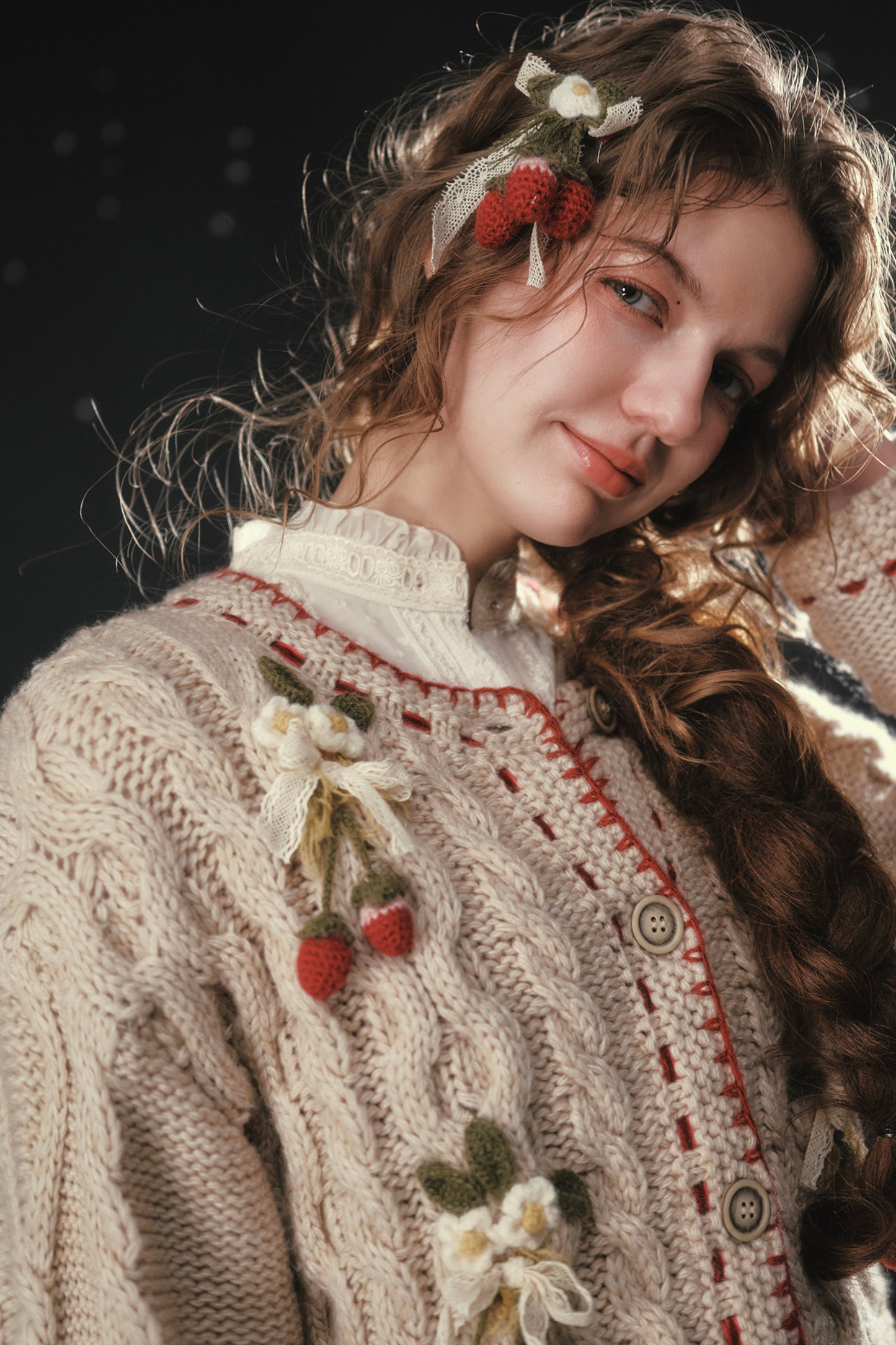 Lace Crochet Retro Cardigan
