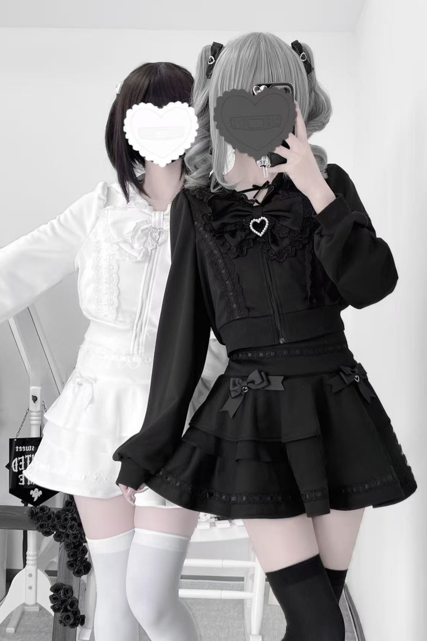 Black and White Sportswear Skirt