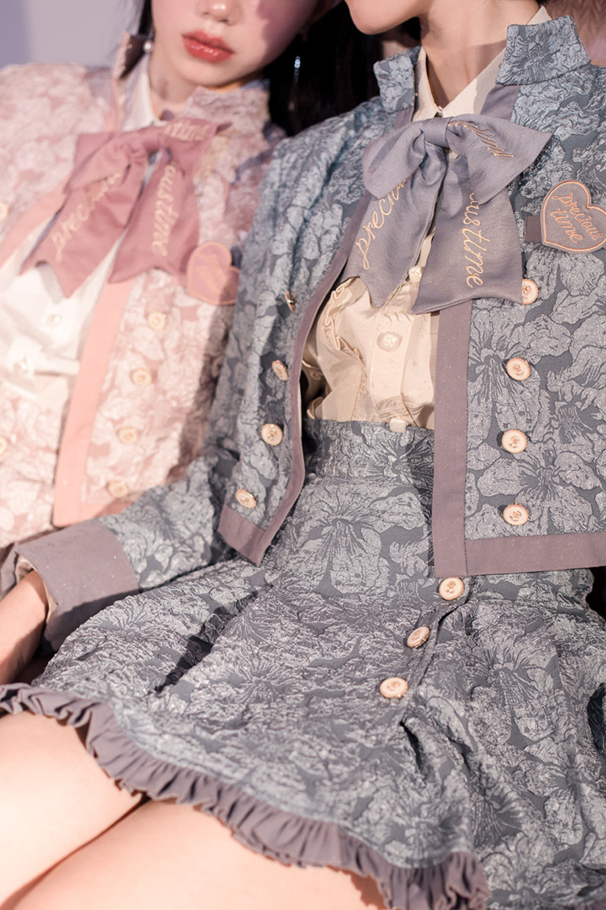 Golden Years Oil Painting Vest + Jacket + Skirt
