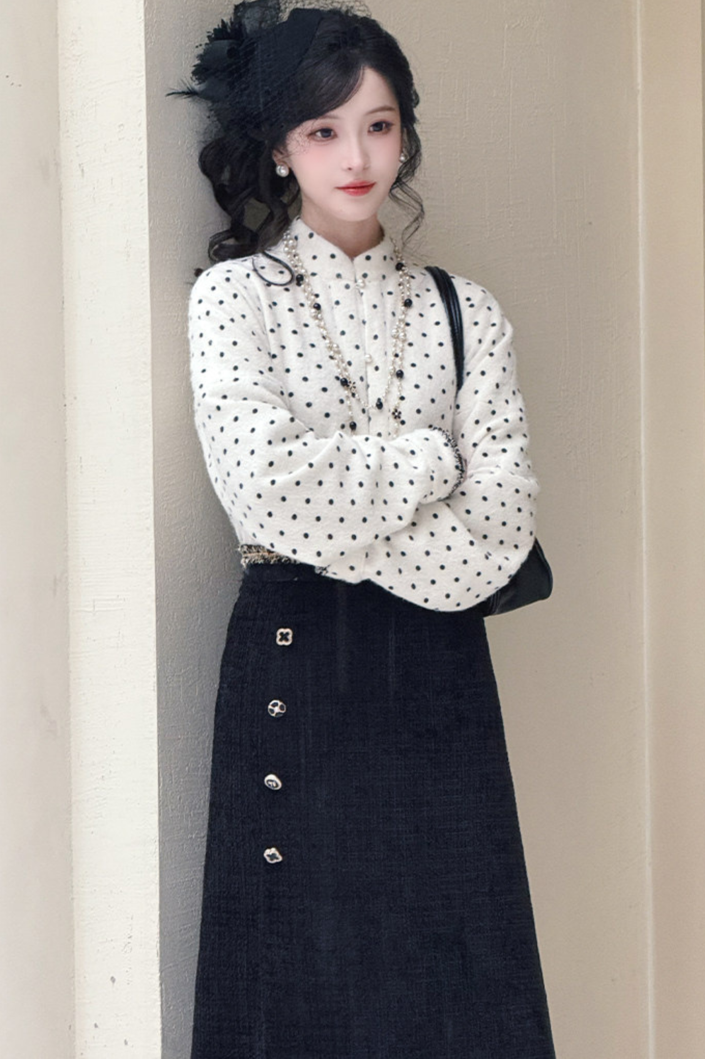 Butterfly Ink Dot Jacket Set