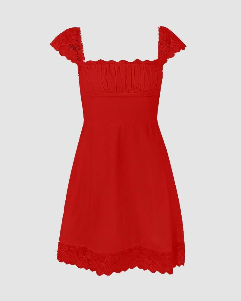 Euboea Sweetheart Mini Coquette Dress