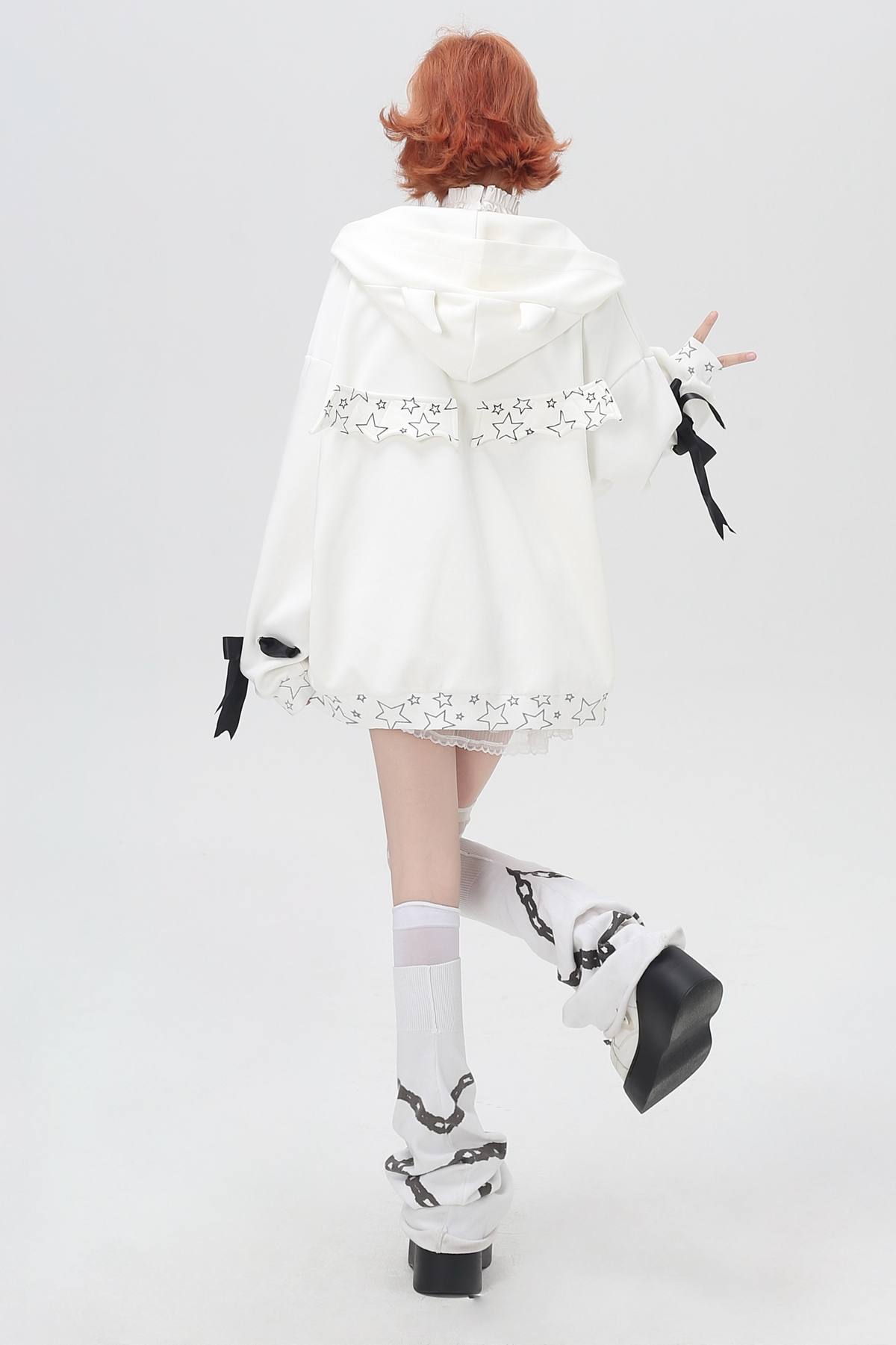 Devil Girl 3D Wings Hooded Jacket